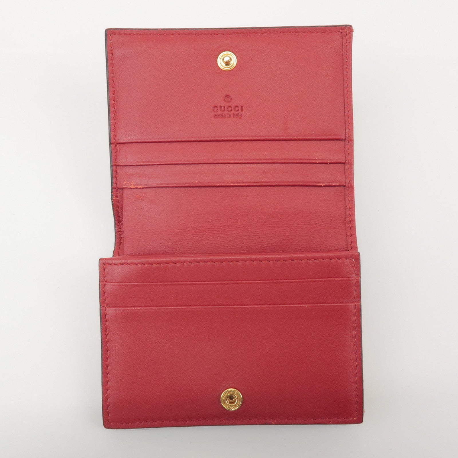 GUCCI LOVE Rainbow GG Supreme PVC Leather Compact Wallet 476412