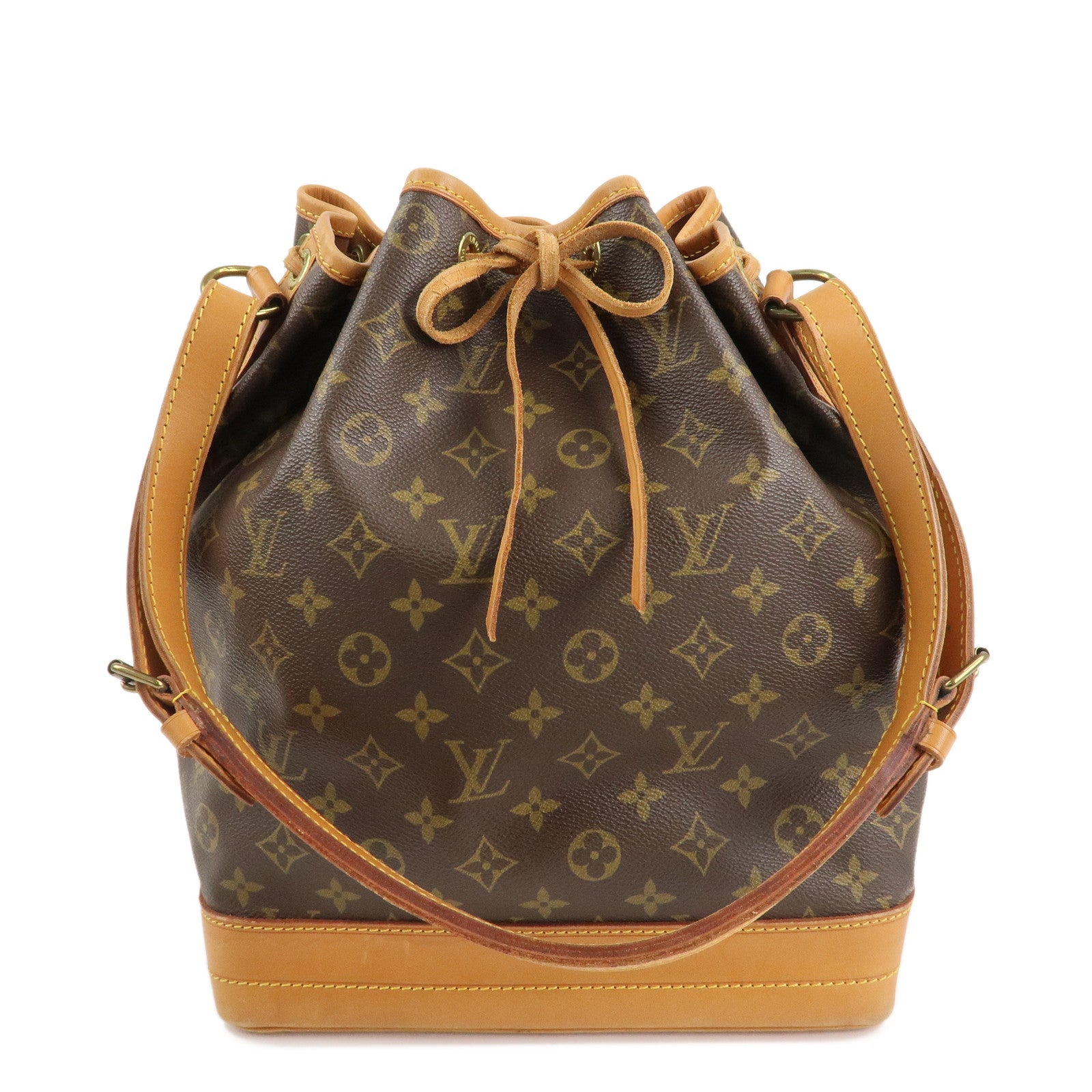 Louis Vuitton Monogram Noe Shoulder Bag Hand Bag Brown M42224 Used
