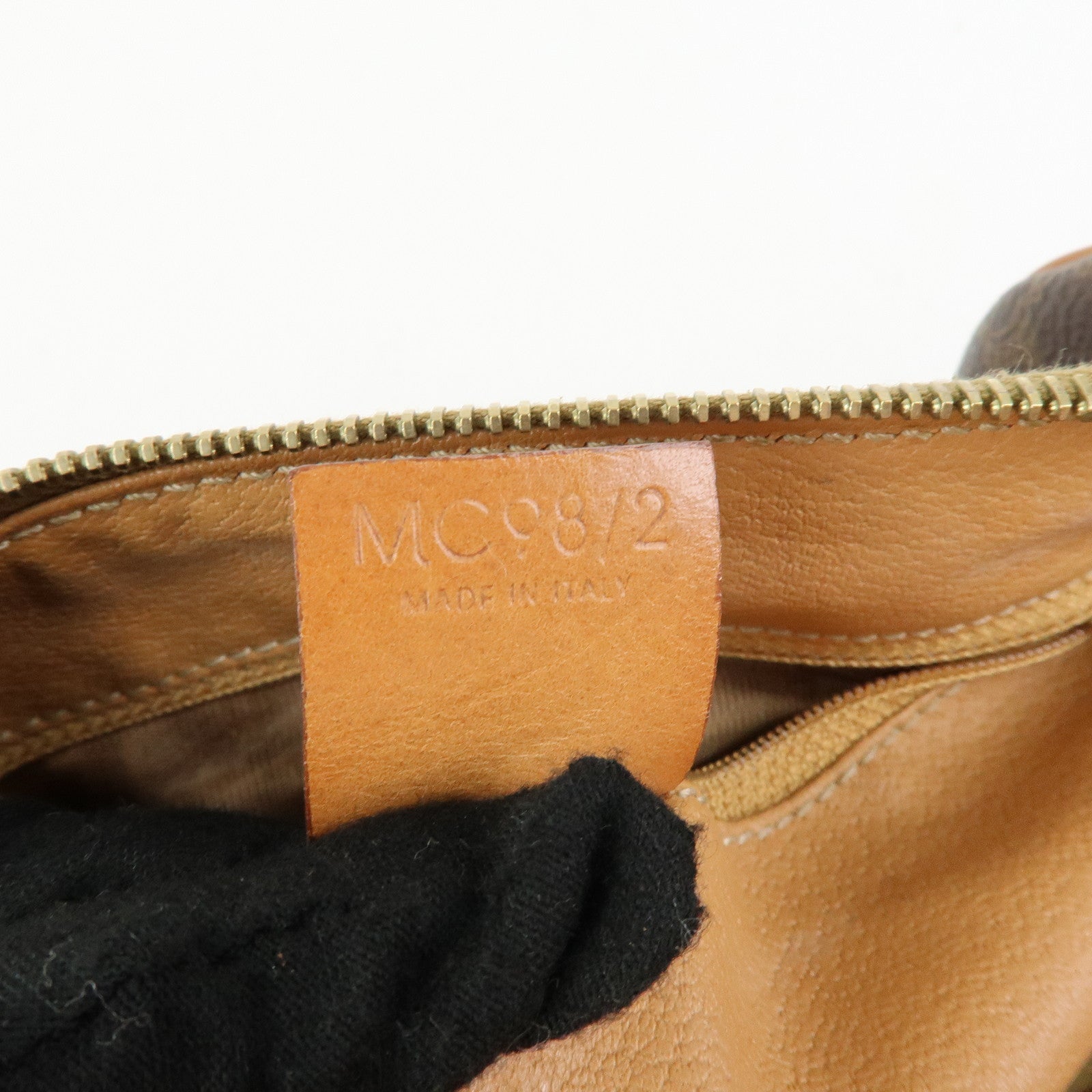 CELINE Macadam PVC Leather Boston Bag Hand Bag Brown
