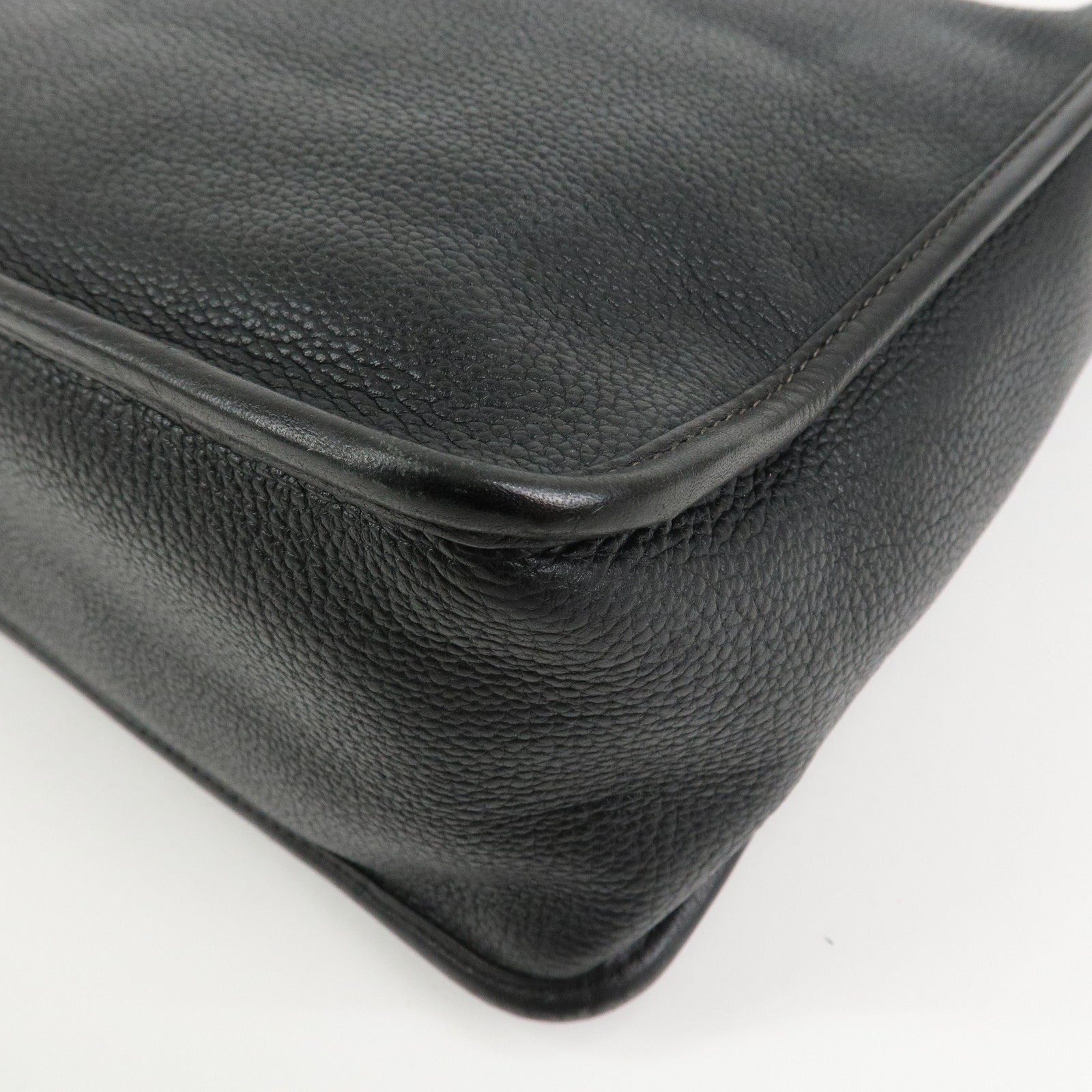 LOEWE Anagram Leather Shoulder Bag Crossbody Bag Black