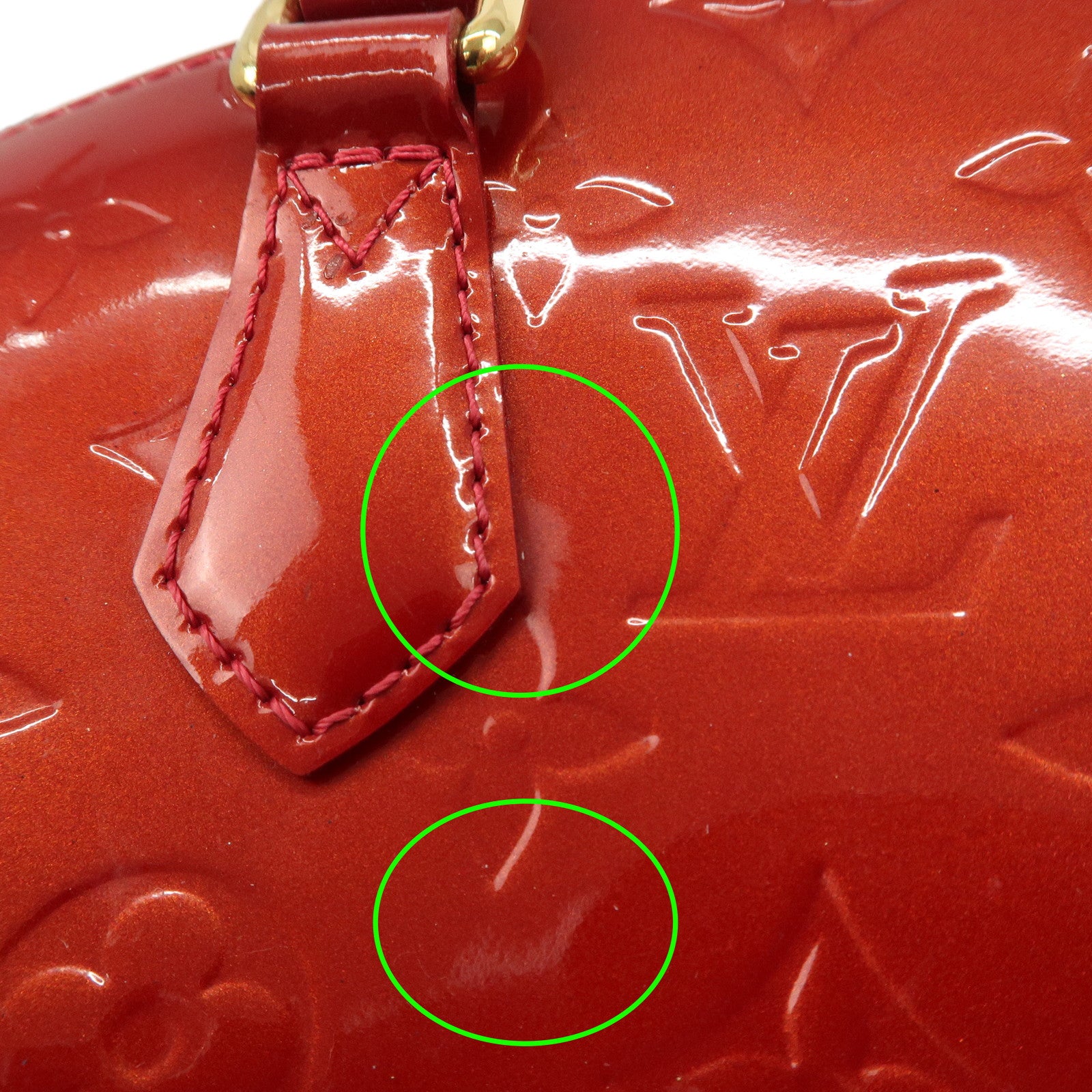 Louis Vuitton Monogram Vernis Sherwood PM Shoulder Bag Red M91494