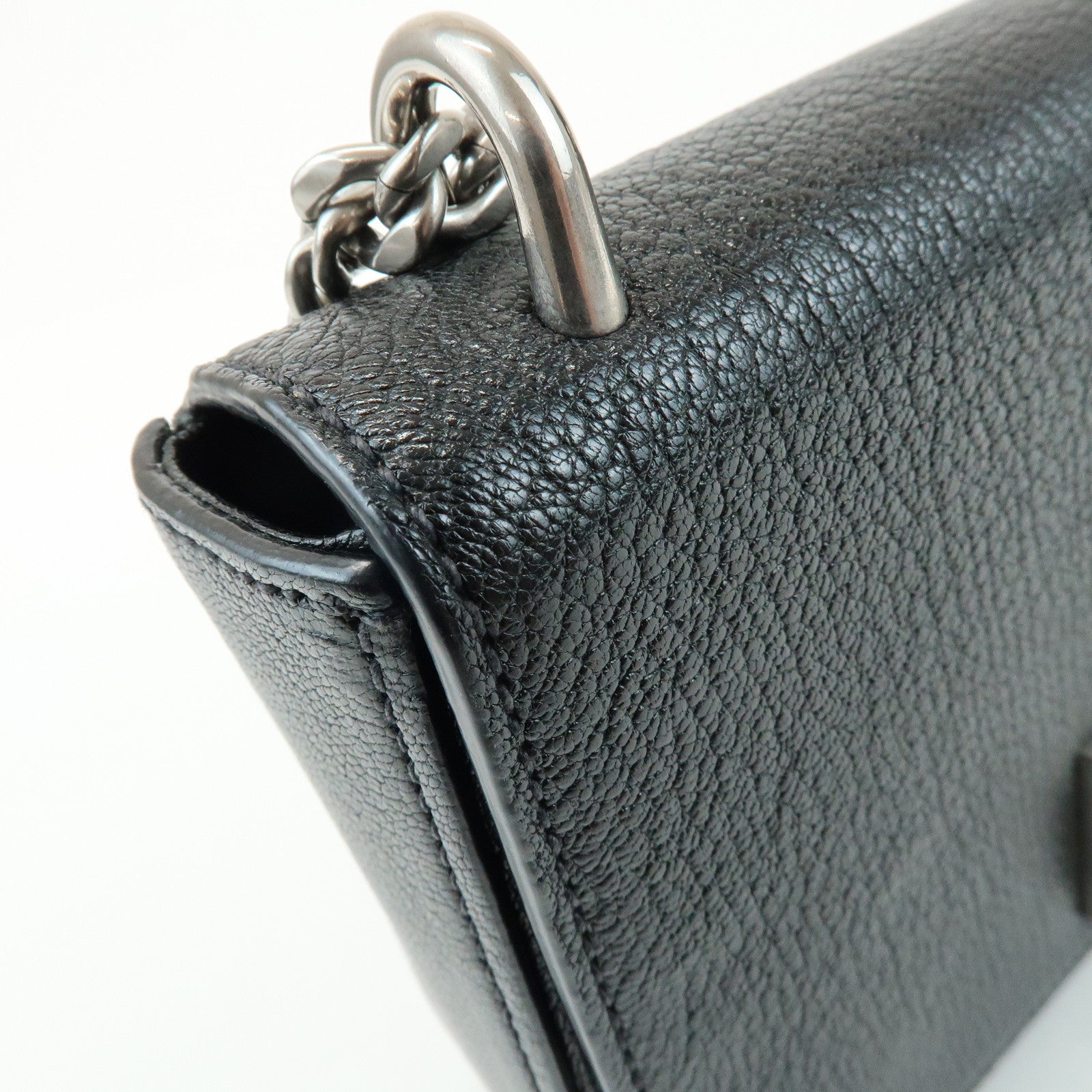 MIU MIU Chain Shoulder Bag Crossbody Bag Black 5BD153