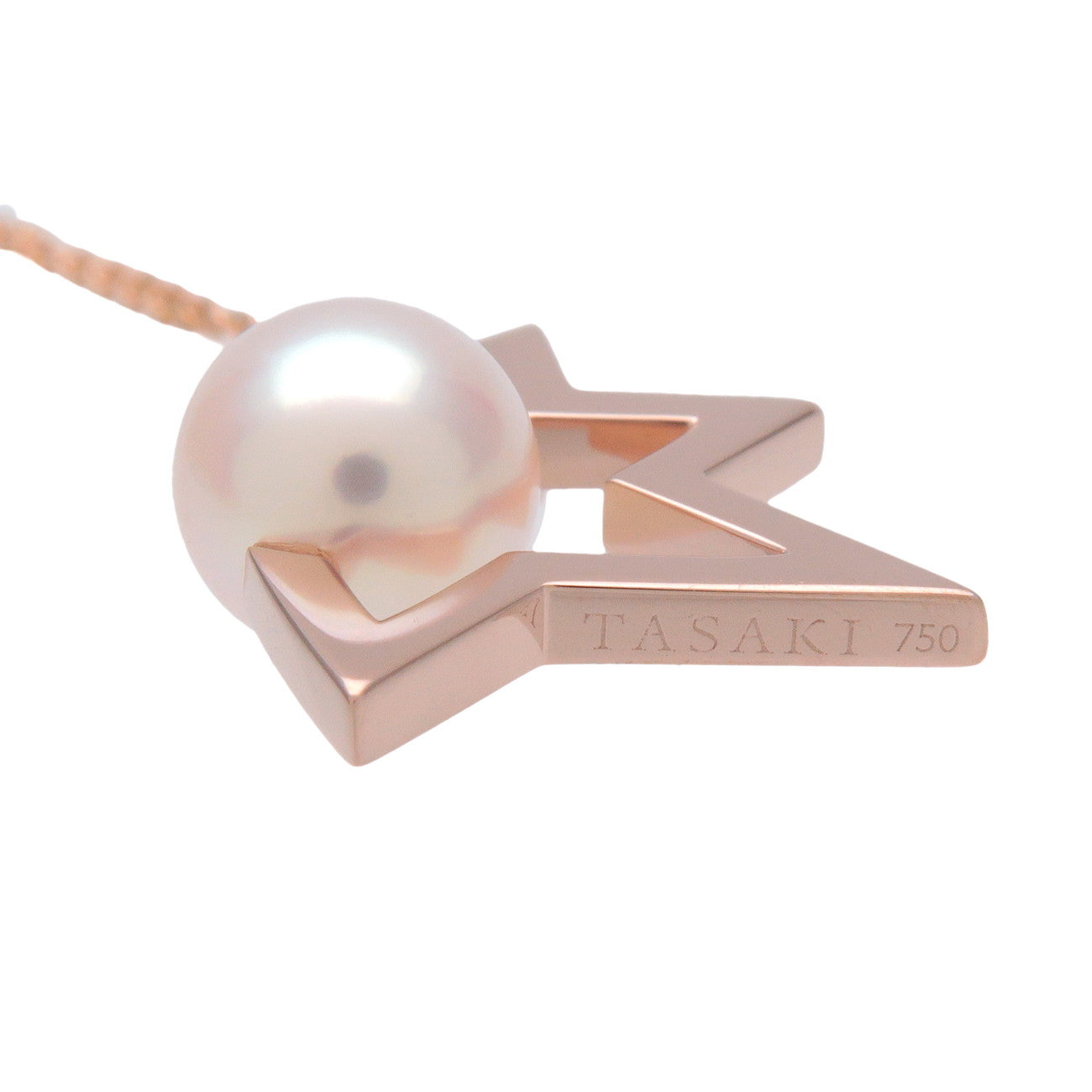 TASAKI Comet Plus Pearl 750PG Necklace Rose Gold