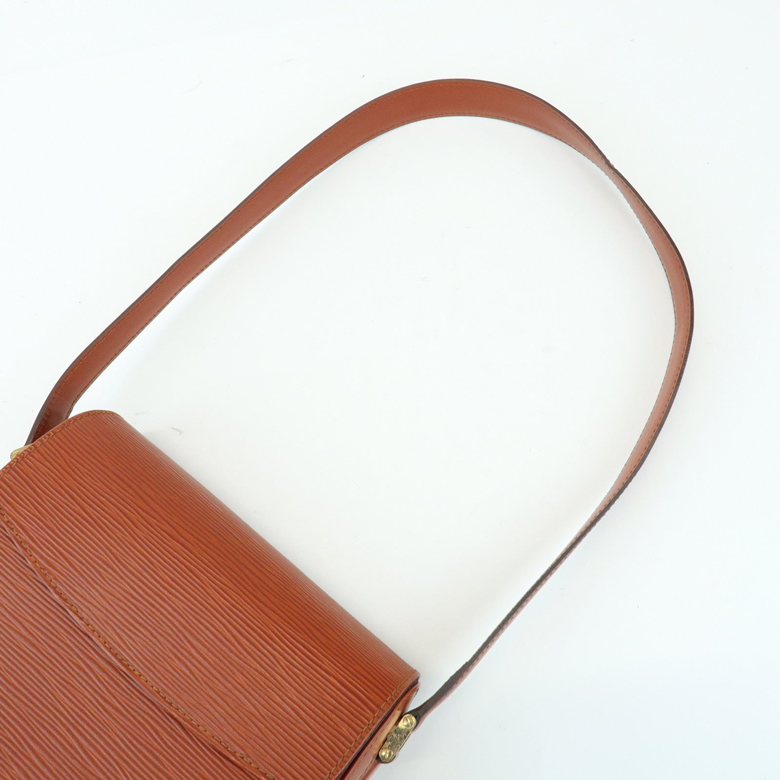 Louis Vuitton Epi Leather Buci Shoulder Bag Kenya Brown M52203