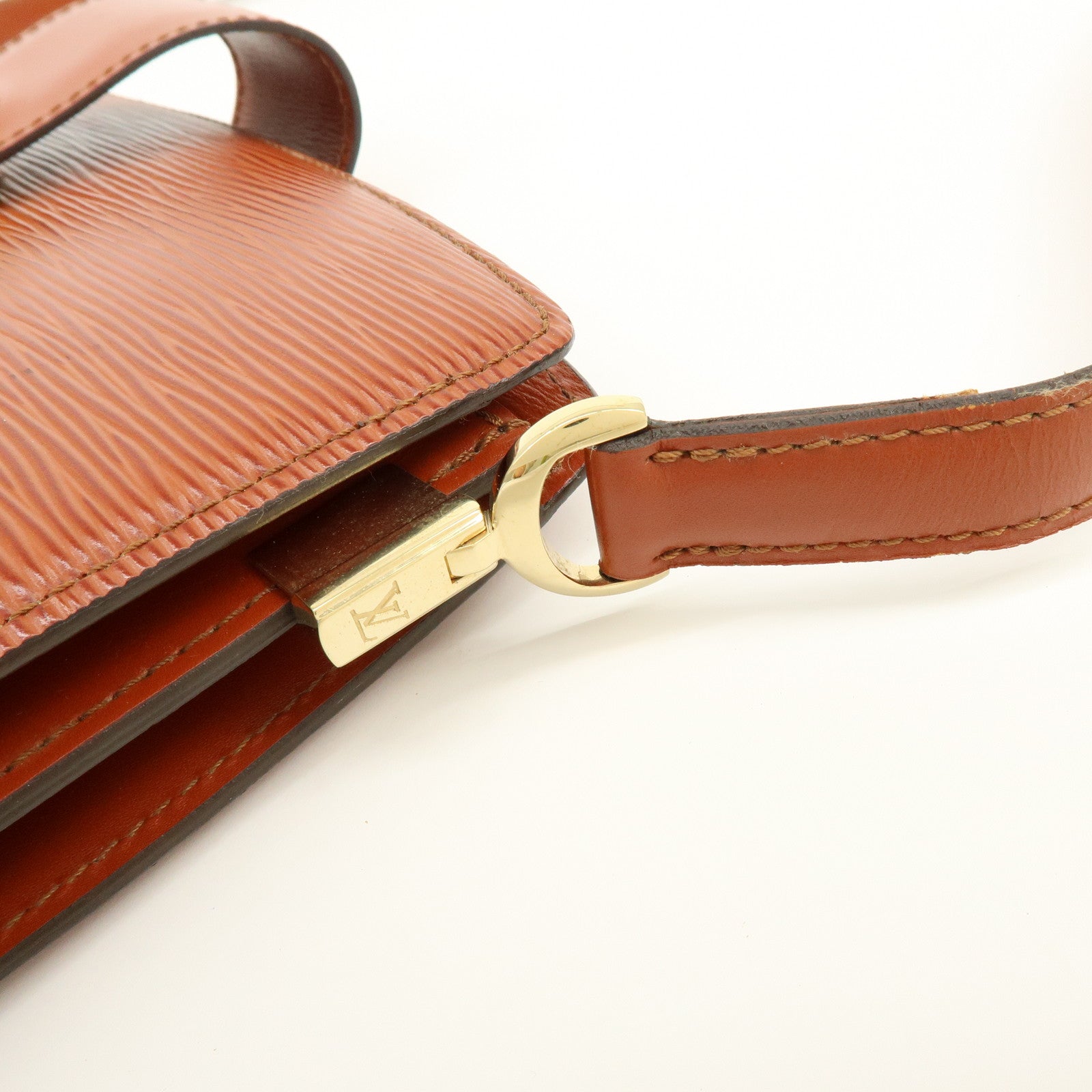 Louis Vuitton Epi Leather Capucines Shoulder Bag Kenya Brown M52343
