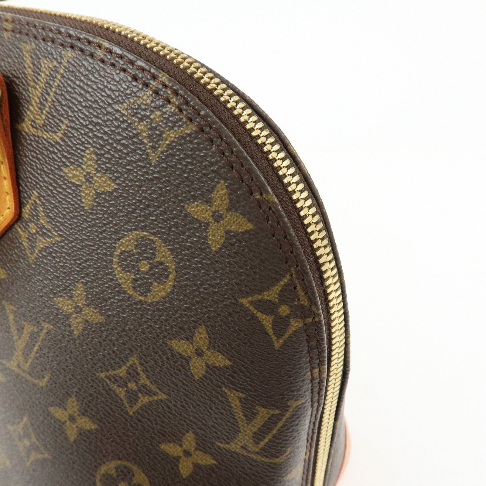Louis Vuitton Monogram Canvas Leather Alma PM Hand Bag Brown M51130