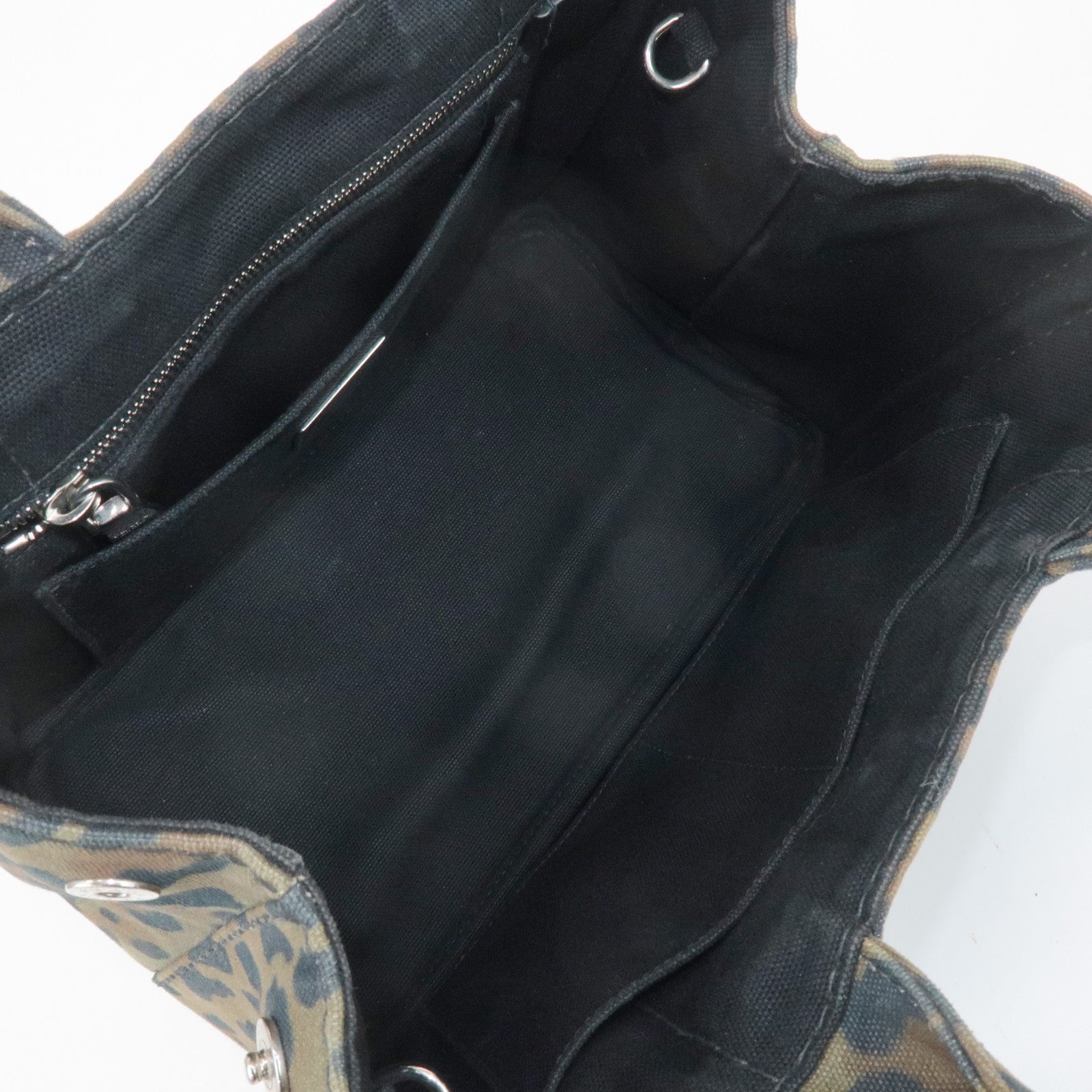 PRADA Canapa Canvas 2Way Bag Hand Bag Shoulder Bag Camouflage B2642B Used