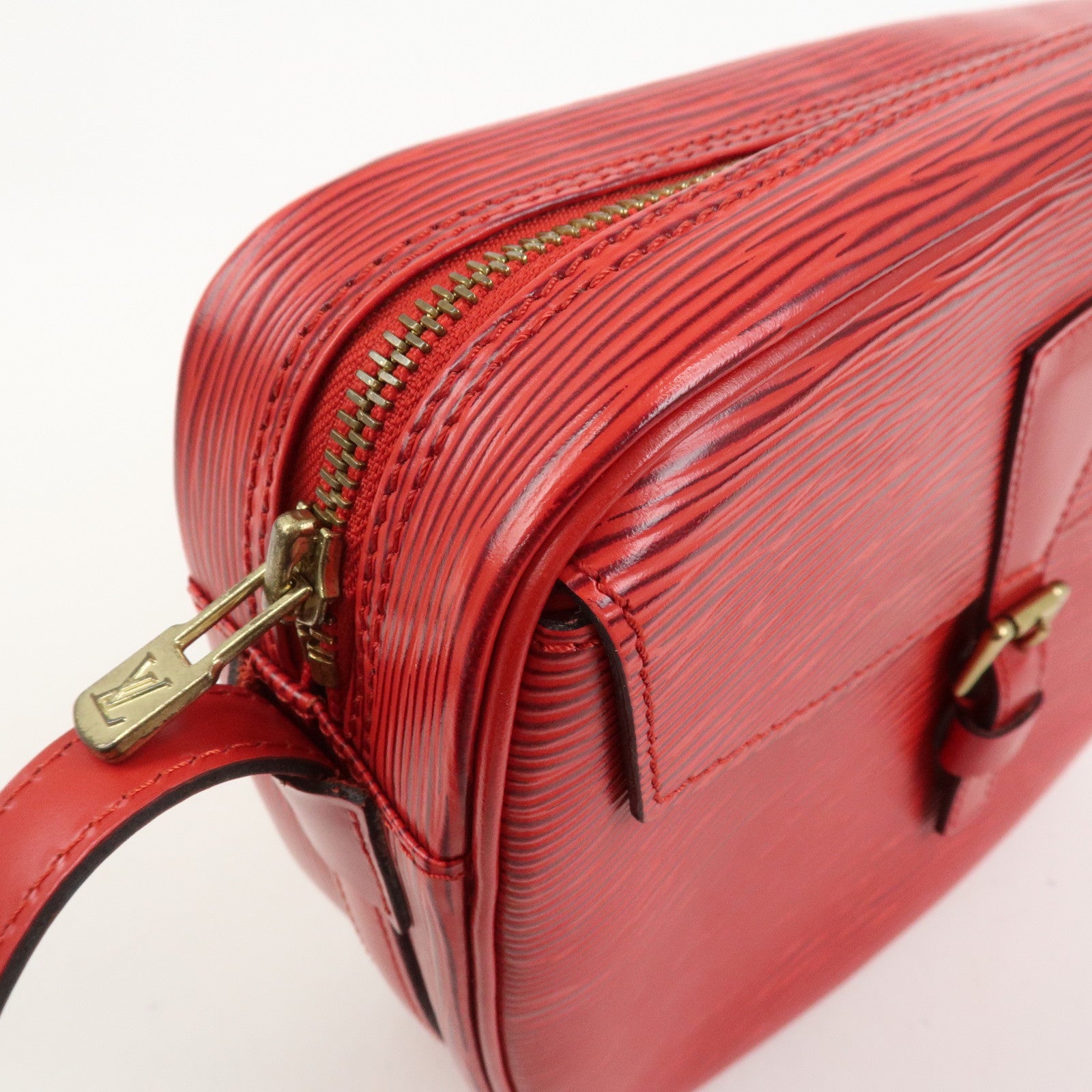 Louis Vuitton Epi Jeune Fille Shoulder Bag Castilian Red M52157