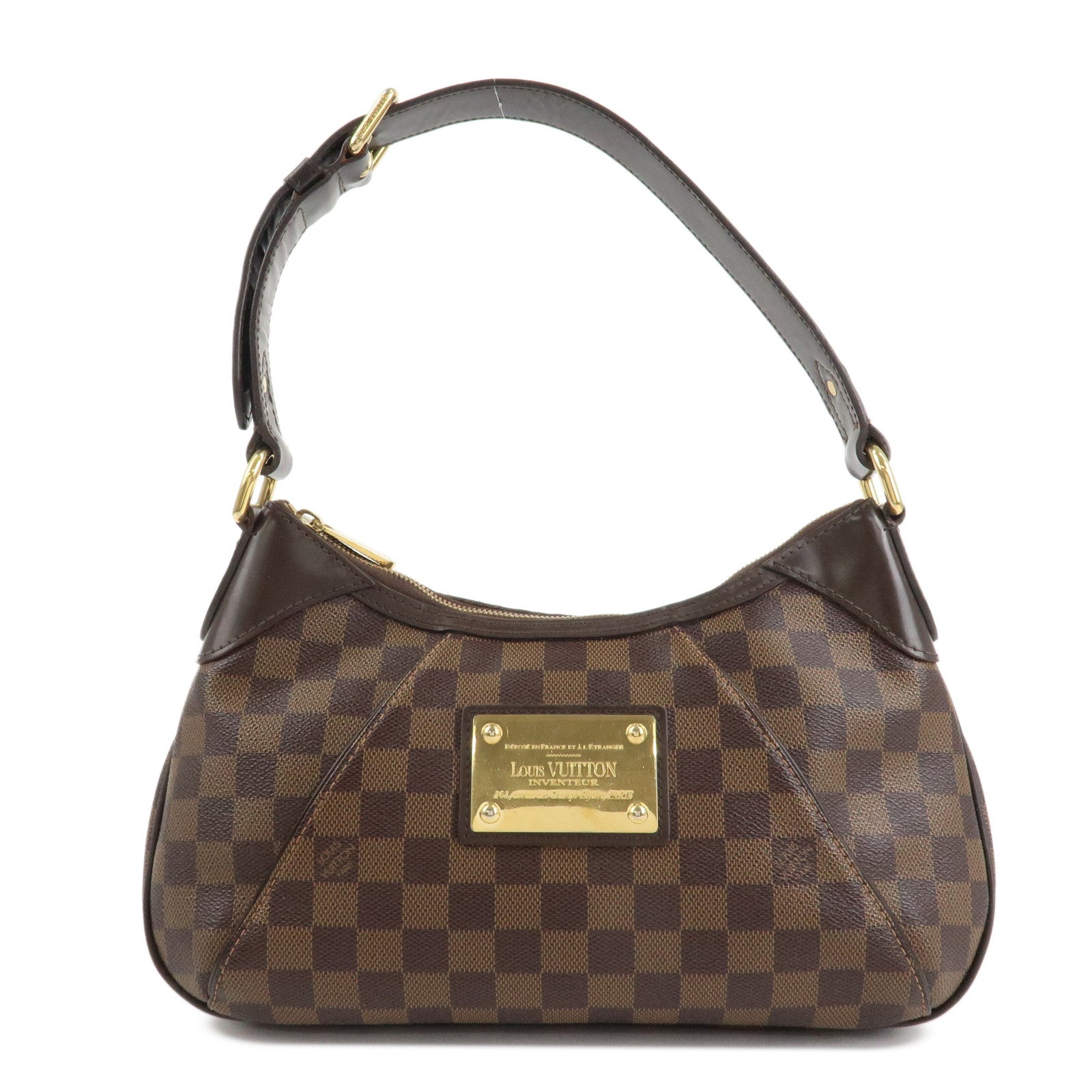 Louis Vuitton Damier Thames PM Shoulder Bag Hand Bag N48180 Used
