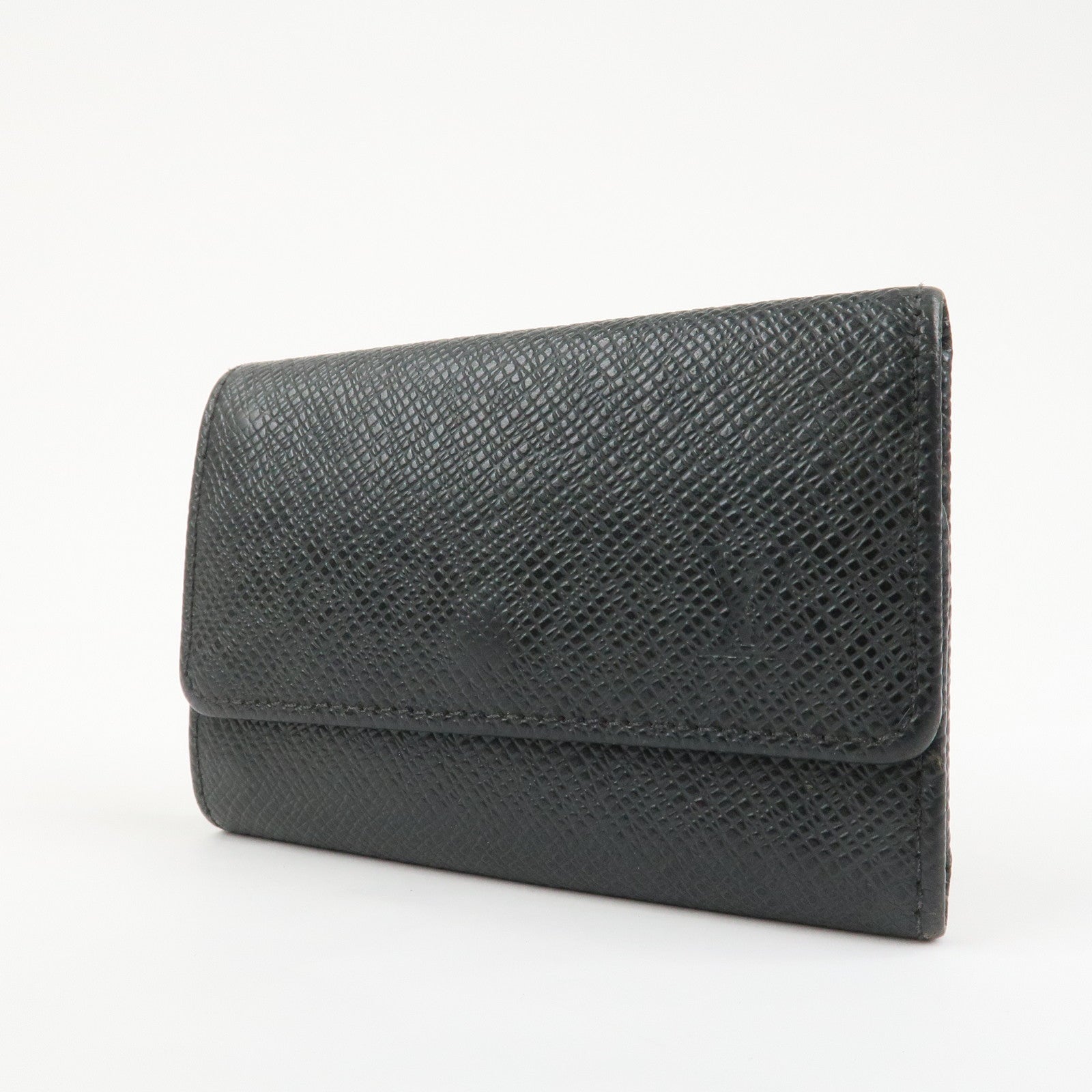 Louis Vuitton Taiga Multicles 6 Key Case Ardoise Black M30532