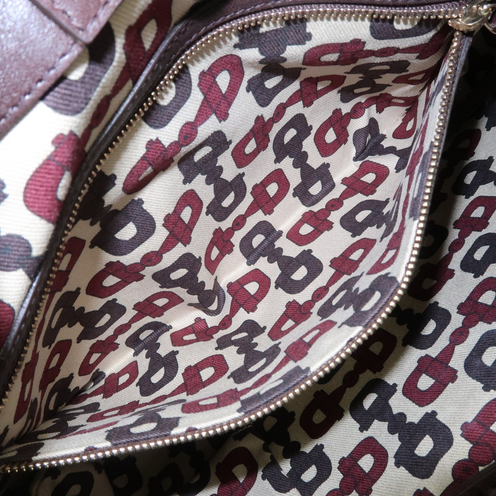 GUCCI Guccissima Leather Shoulder Bag Hand Bag Dark Brown 145781 Used