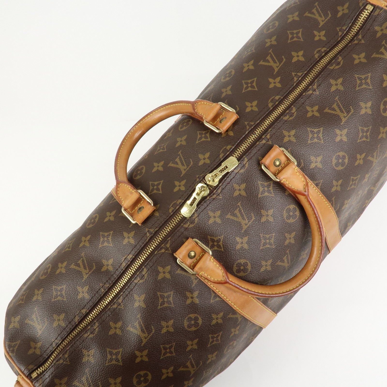 Louis Vuitton Monogram Keep All 55 Bandouliere Boston Bag M56714