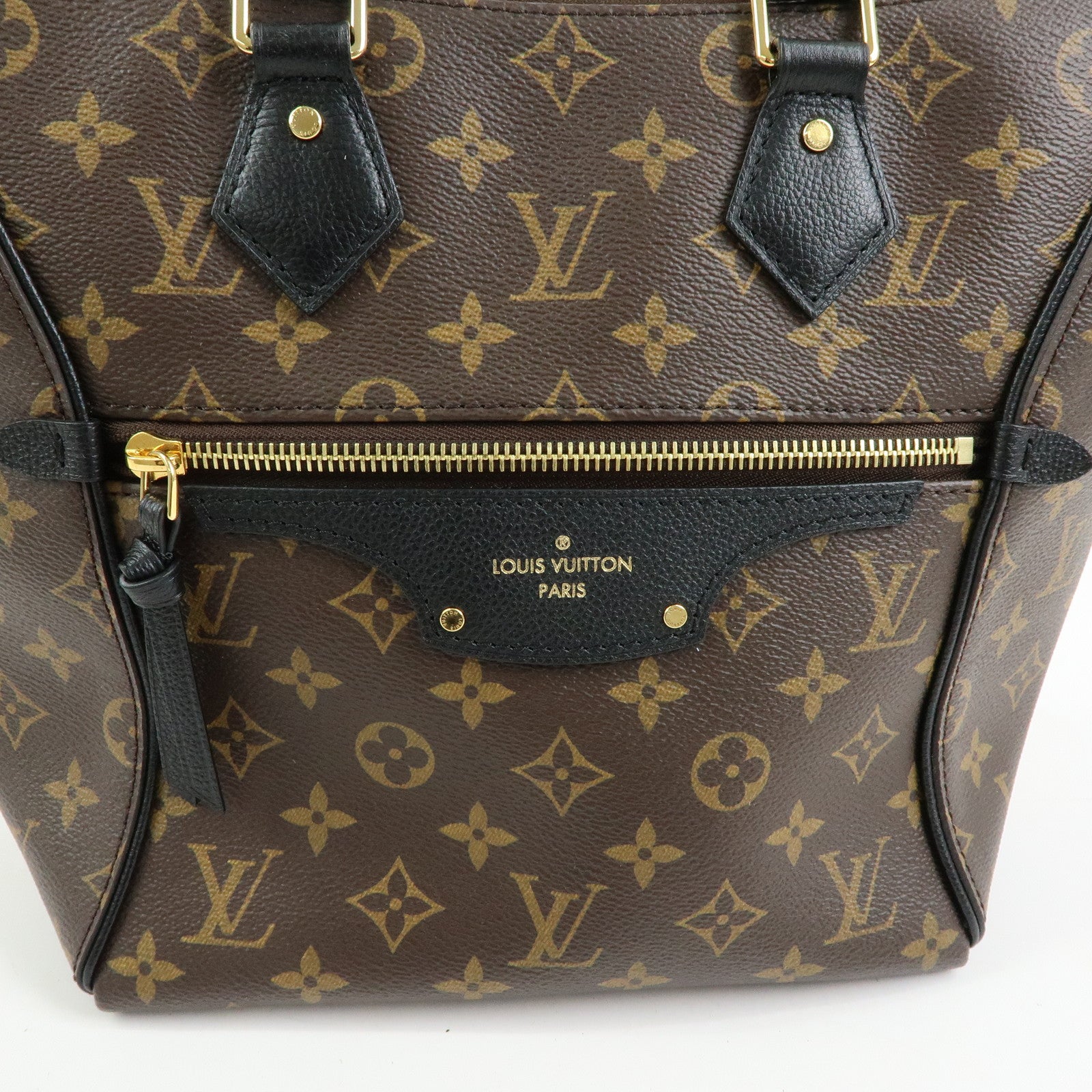 Louis Vuitton Monogram Canvas Leather Tournelle PM 2Way Bag M44057