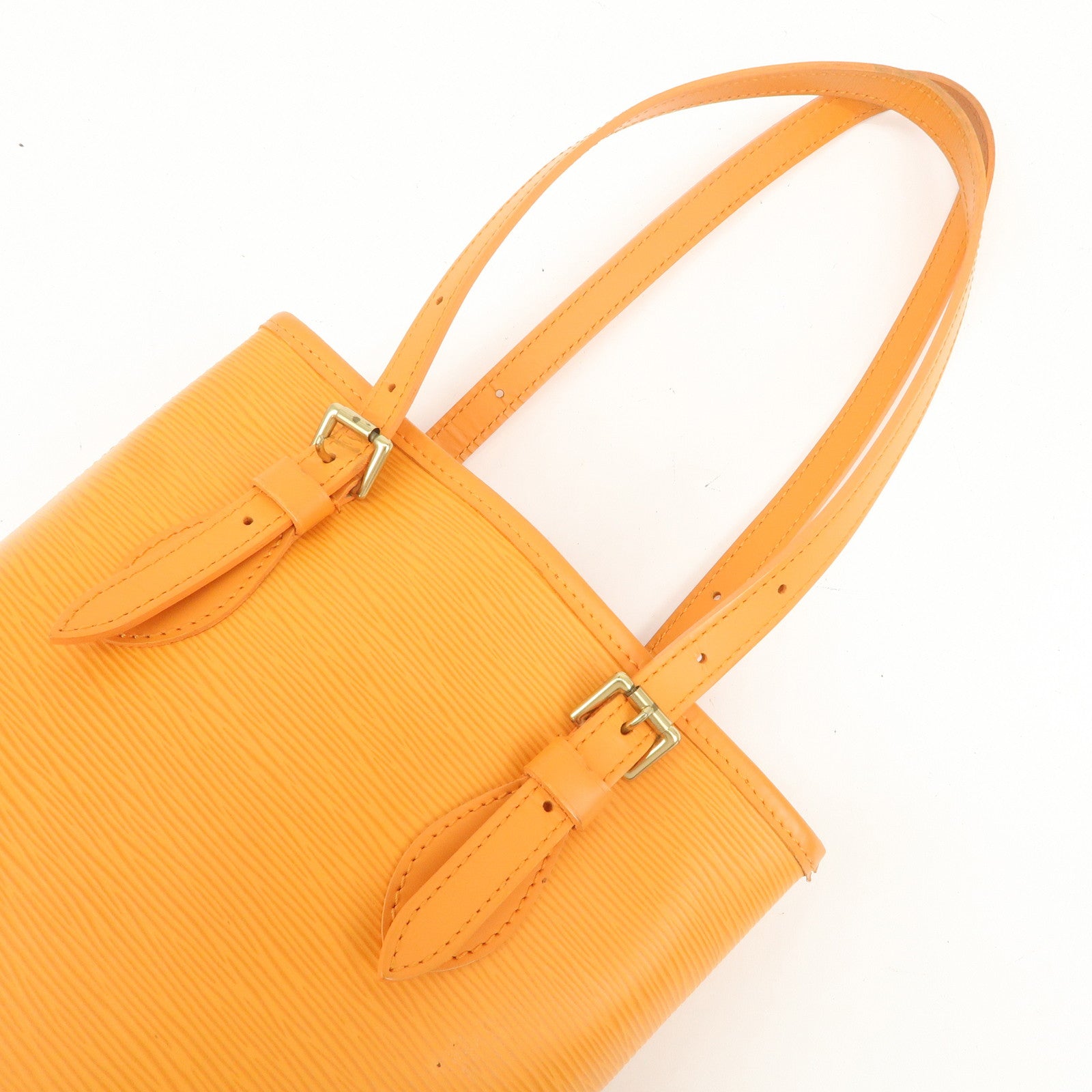 Louis Vuitton Epi Bucket PM Shoulder Bag Tote Bag Mandarin M5899H