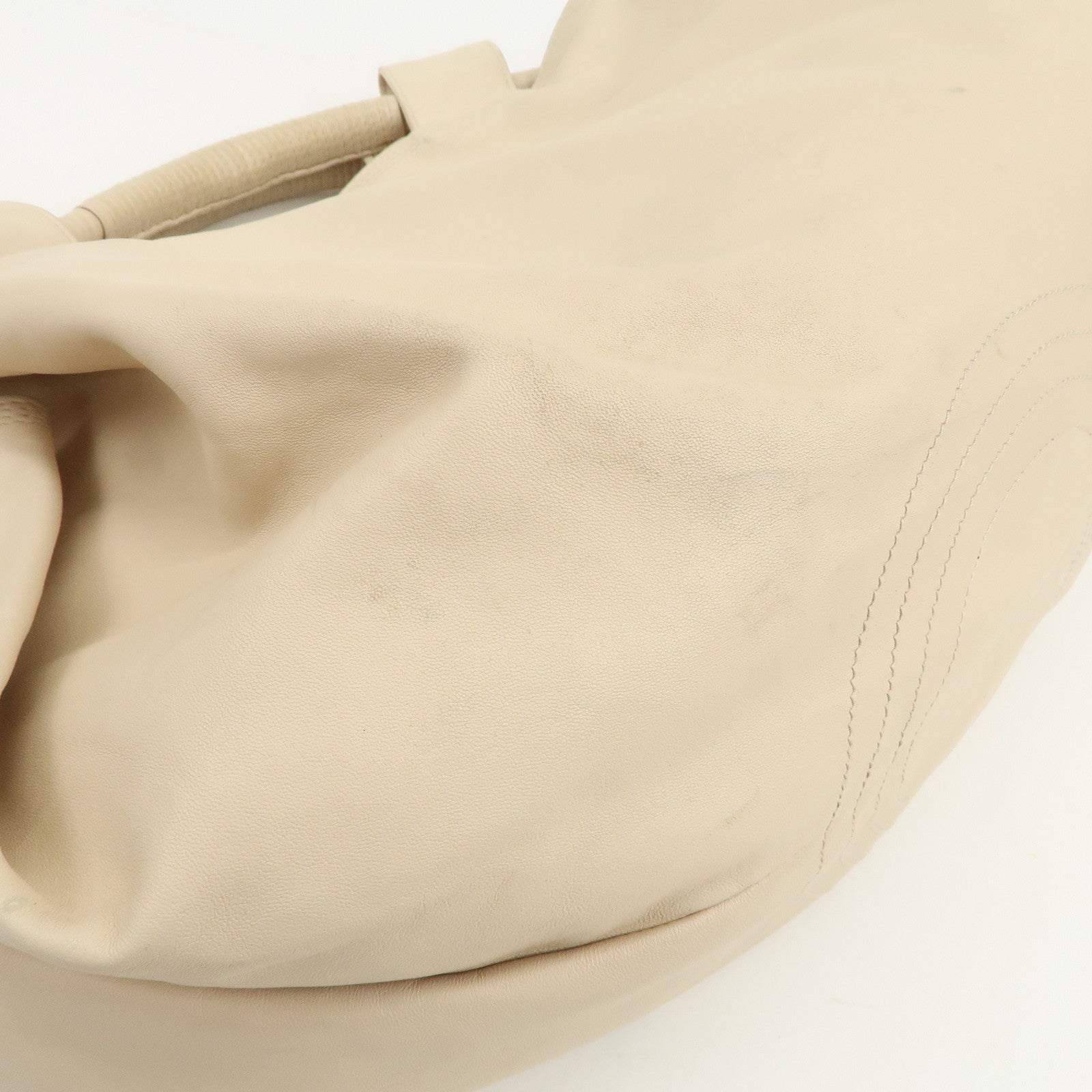 LOEWE Anagram Logo Nappa Leather Hand Bag Shoulder Bag Ivory