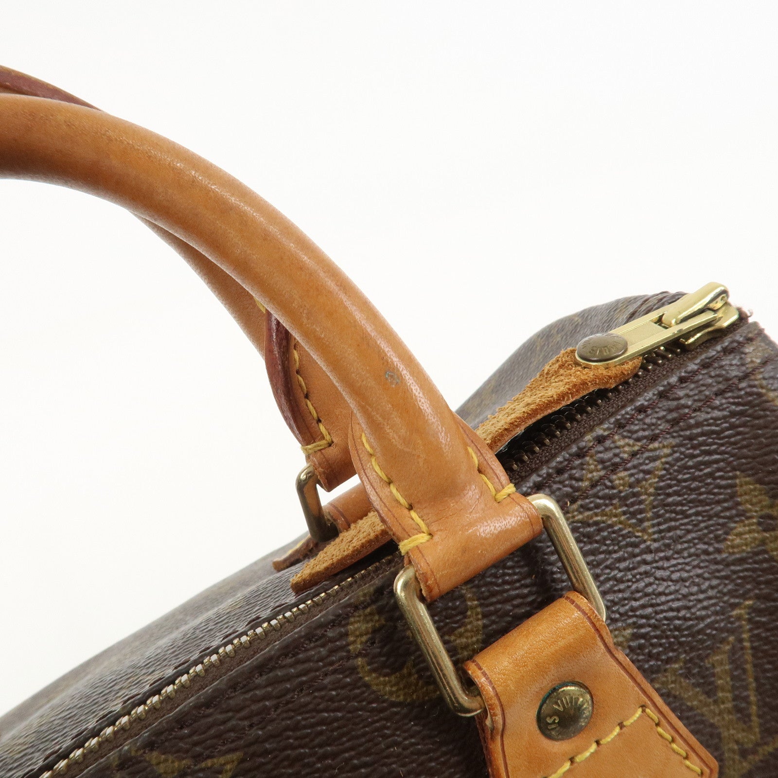 Louis Vuitton Monogram Speedy 25 Boston Bag Hand Bag Brown M41528