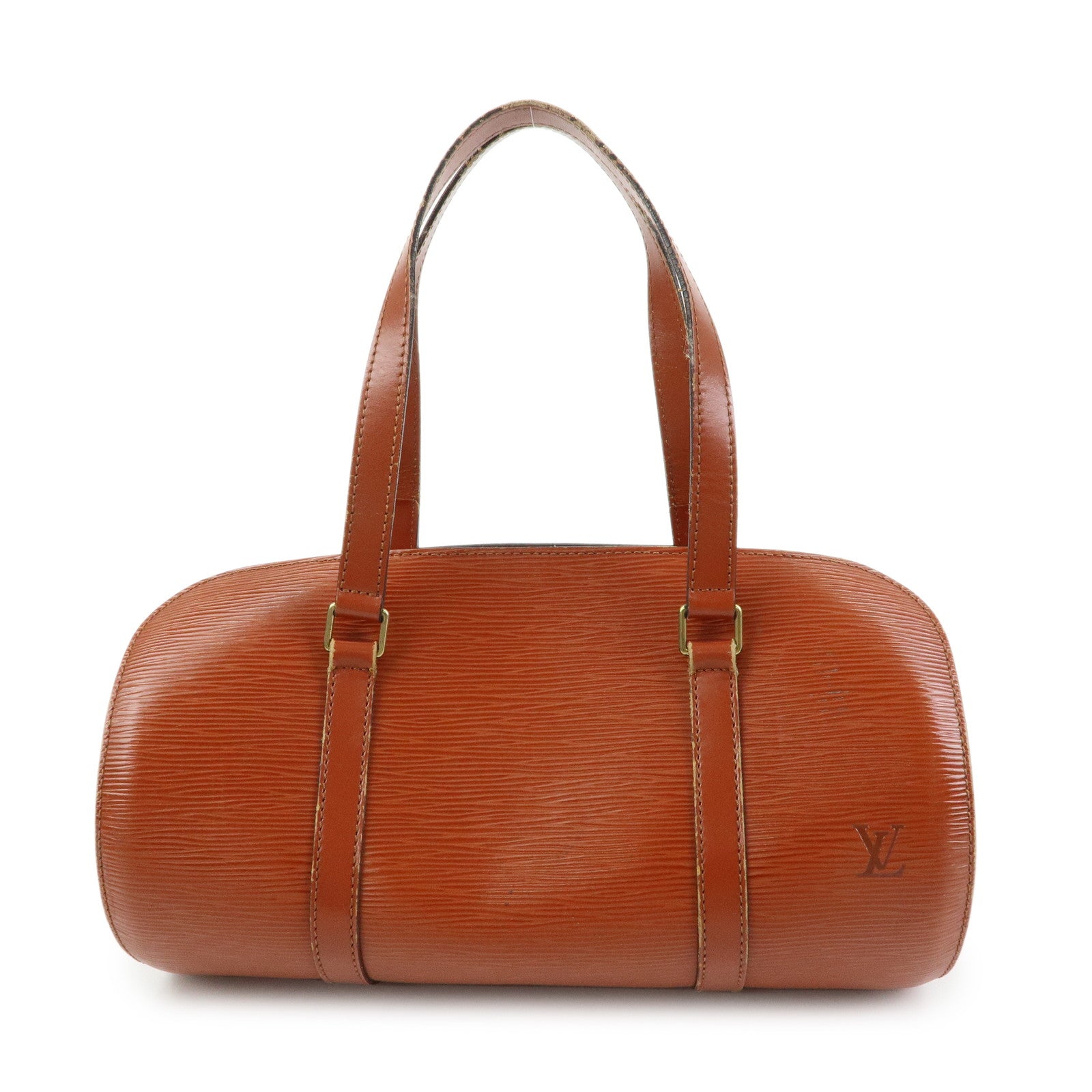 Louis Vuitton Epi Leather Soufflot Hand Bag Kenya Brown M52223