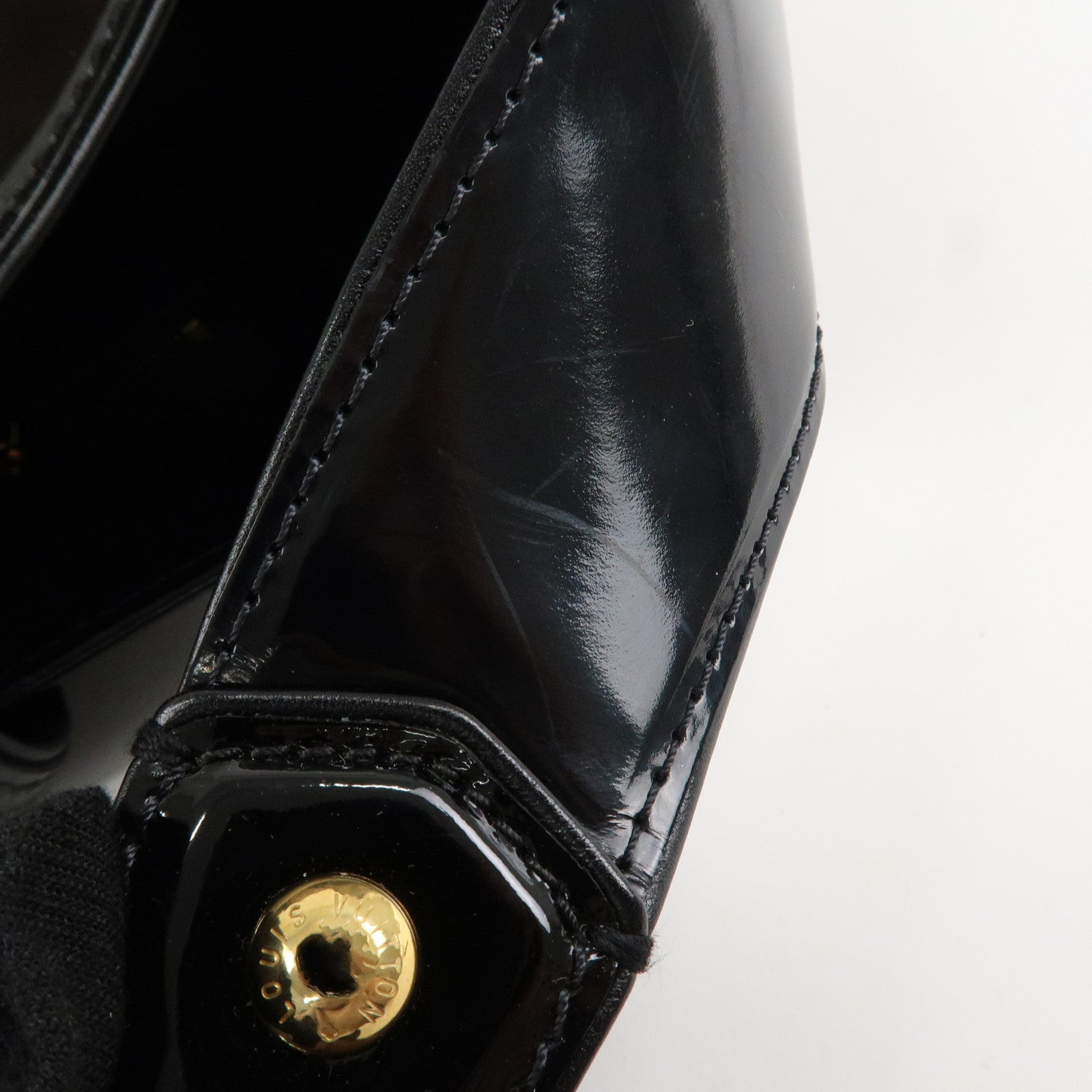 Louis Vuitton Monogram Patent Embossed Leather Shoulder Bag M95296 Used