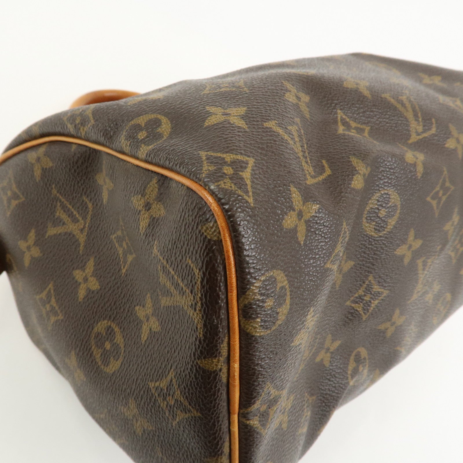 Louis Vuitton Monogram Speedy 25 Boston Bag Hand Bag Brown M41528
