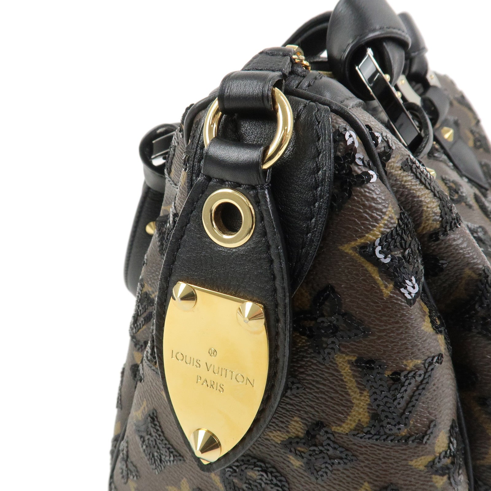 Louis Vuitton Monogram Eclipse Speedy 30 Boston Bag Noir M40243