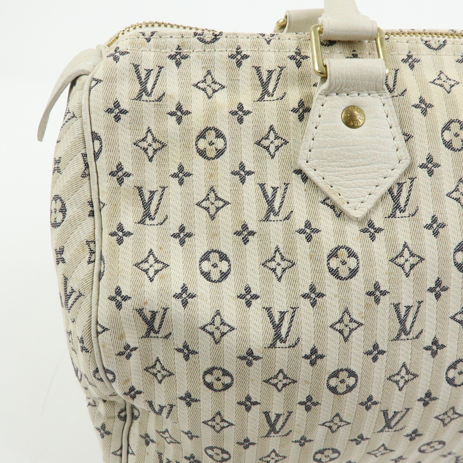 Louis Vuitton Monogram Mini Lin Croisette Speedy 30 Hand Bag M95500