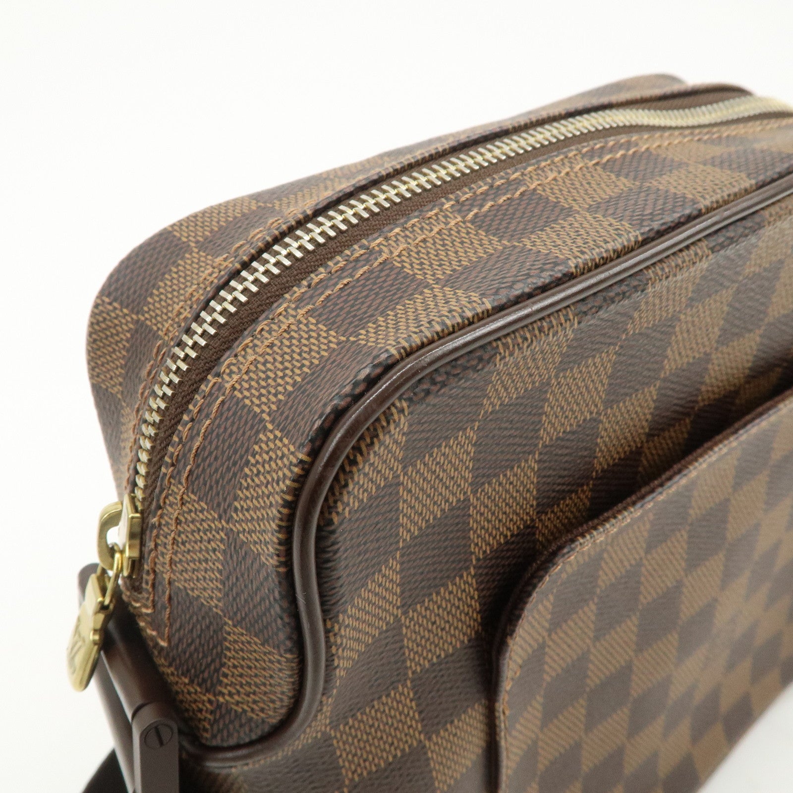 Louis Vuitton Damier Olaf PM Crossbody Shoulder Bag Brown N41442