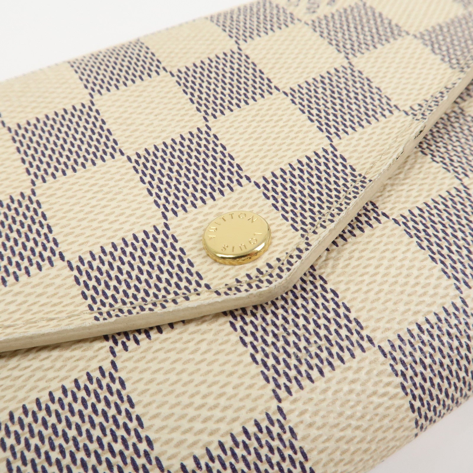 Louis Vuitton Damier Azur Portefeuille Sarah Long Wallet N63208