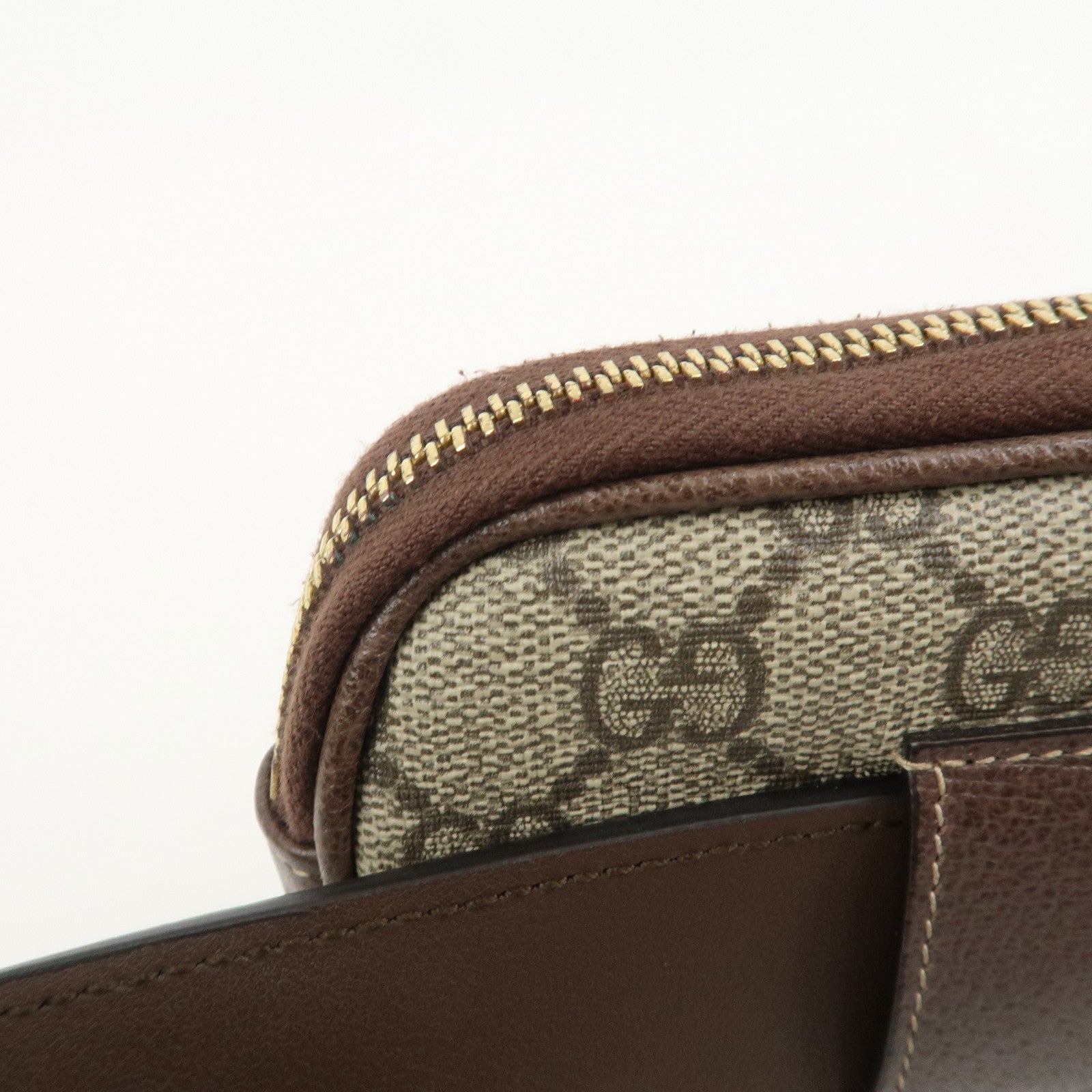 GUCCI Ophidia GG Supreme Leather Waist Bag Brown 519308