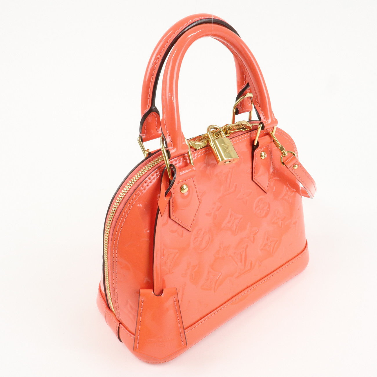 Louis Vuitton Monogram Vernis Alma BB 2Way Bag Rose Rich M90259 Used