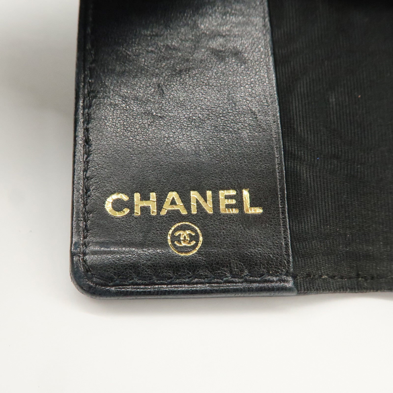 CHANEL COCO Mark Caviarskin 6 Rings Key Case Key Holder A13502