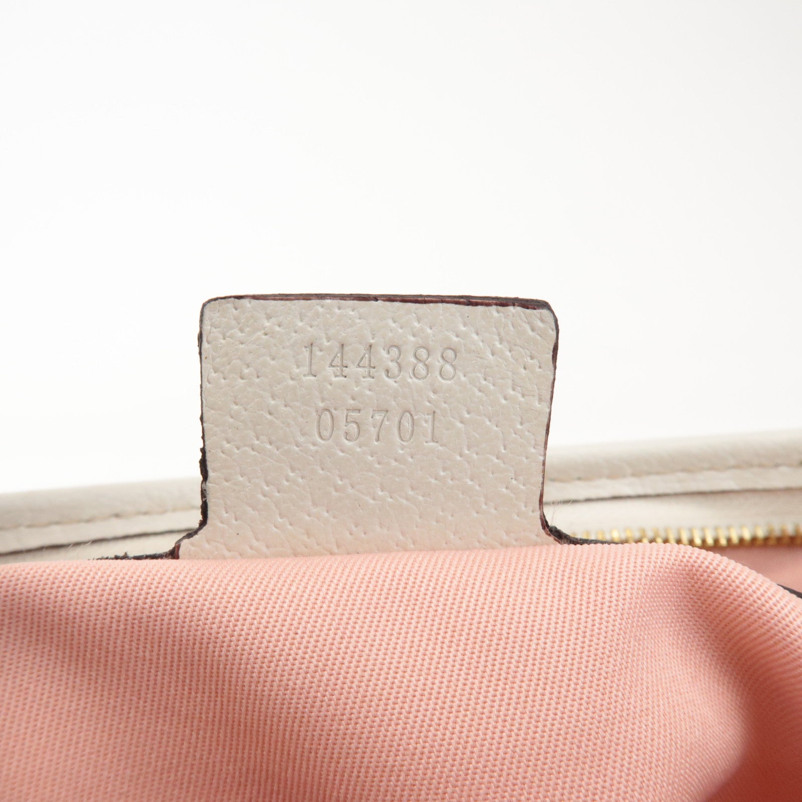 GUCCI Sherry GG Canvas Leather Shoulder Bag Pink 144388