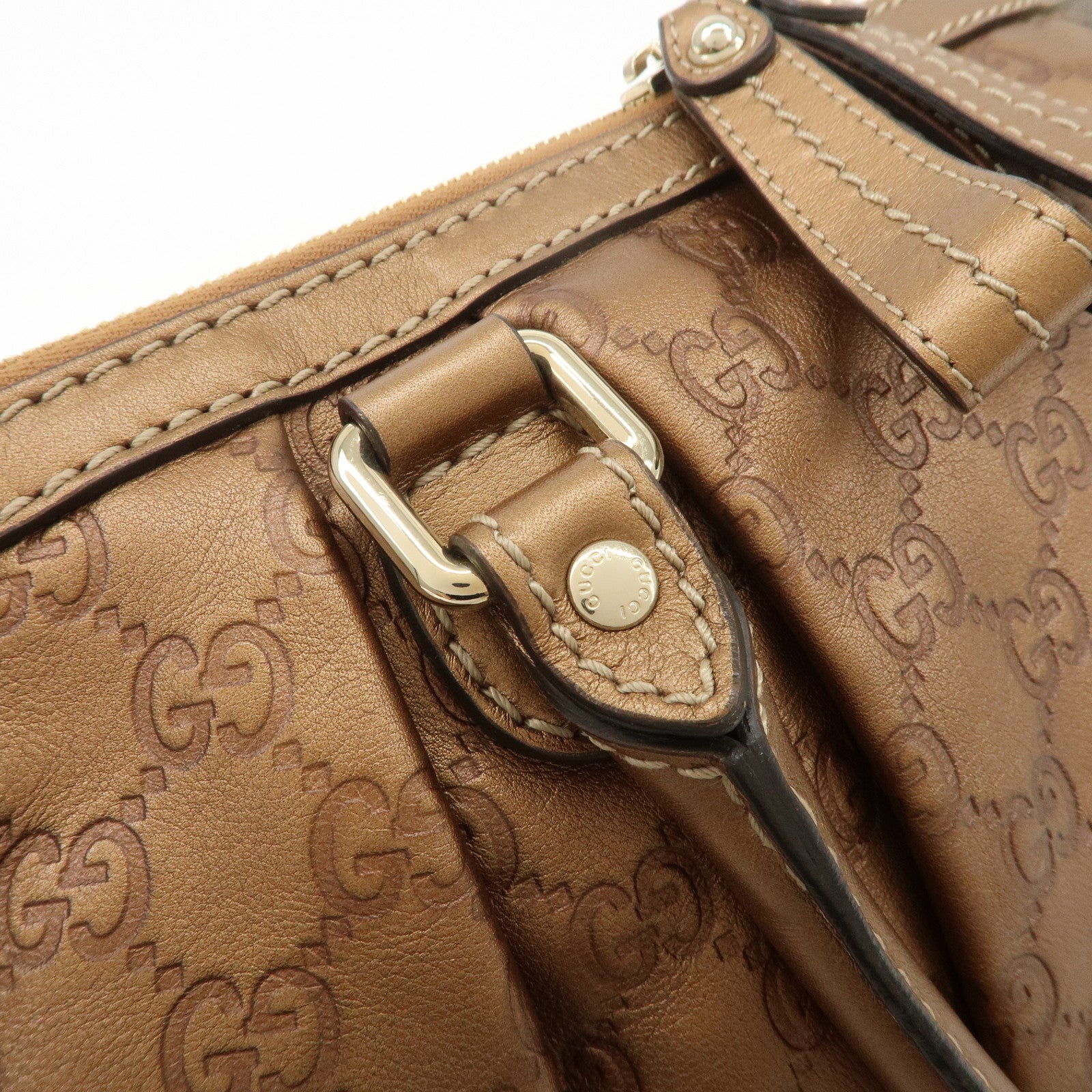 GUCCI Sukey Guccissima Leather 2Way Shoulder Bag Brown 247902