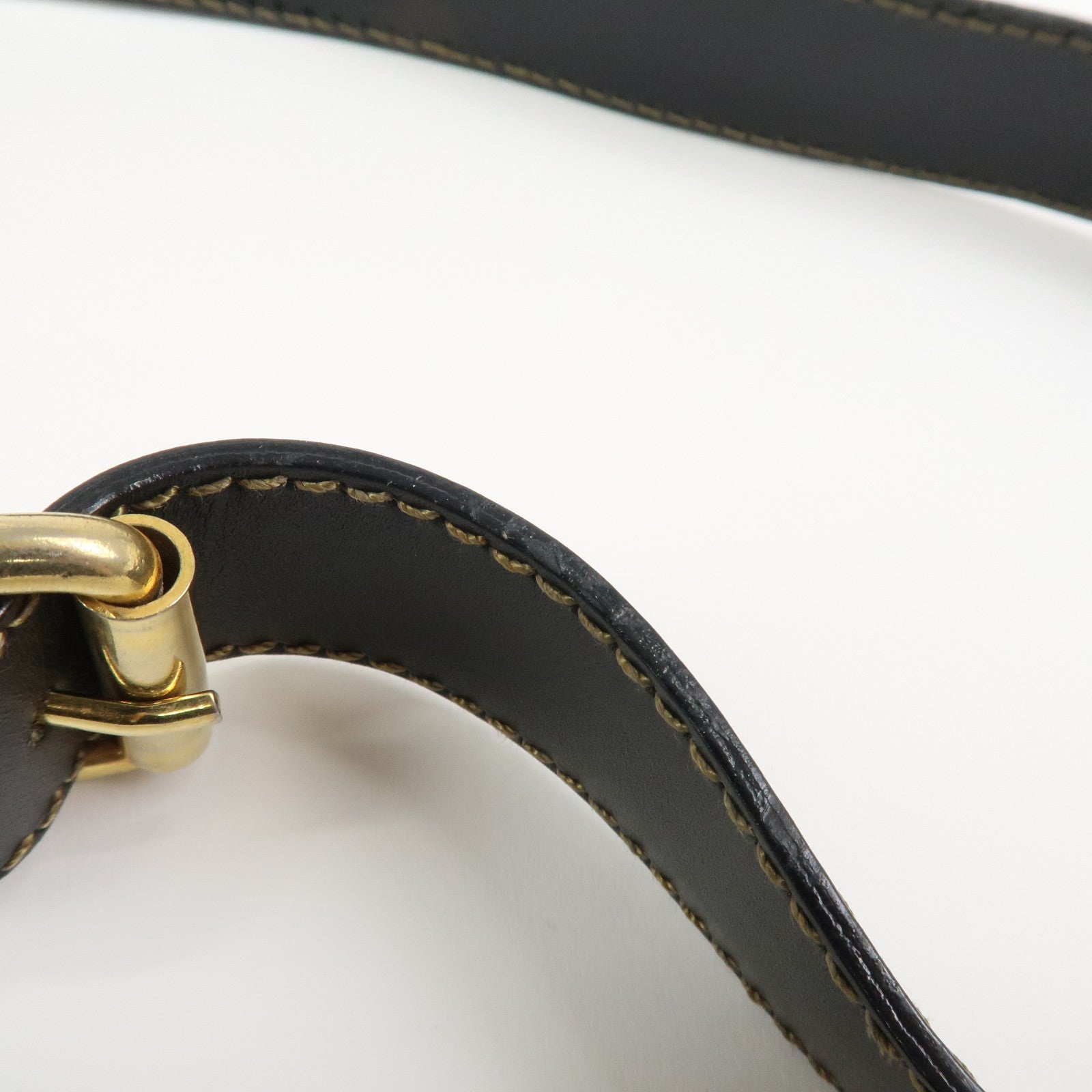 FENDI Pequin PVC Shoulder Bag Crossbody Bag Black 211 256510058