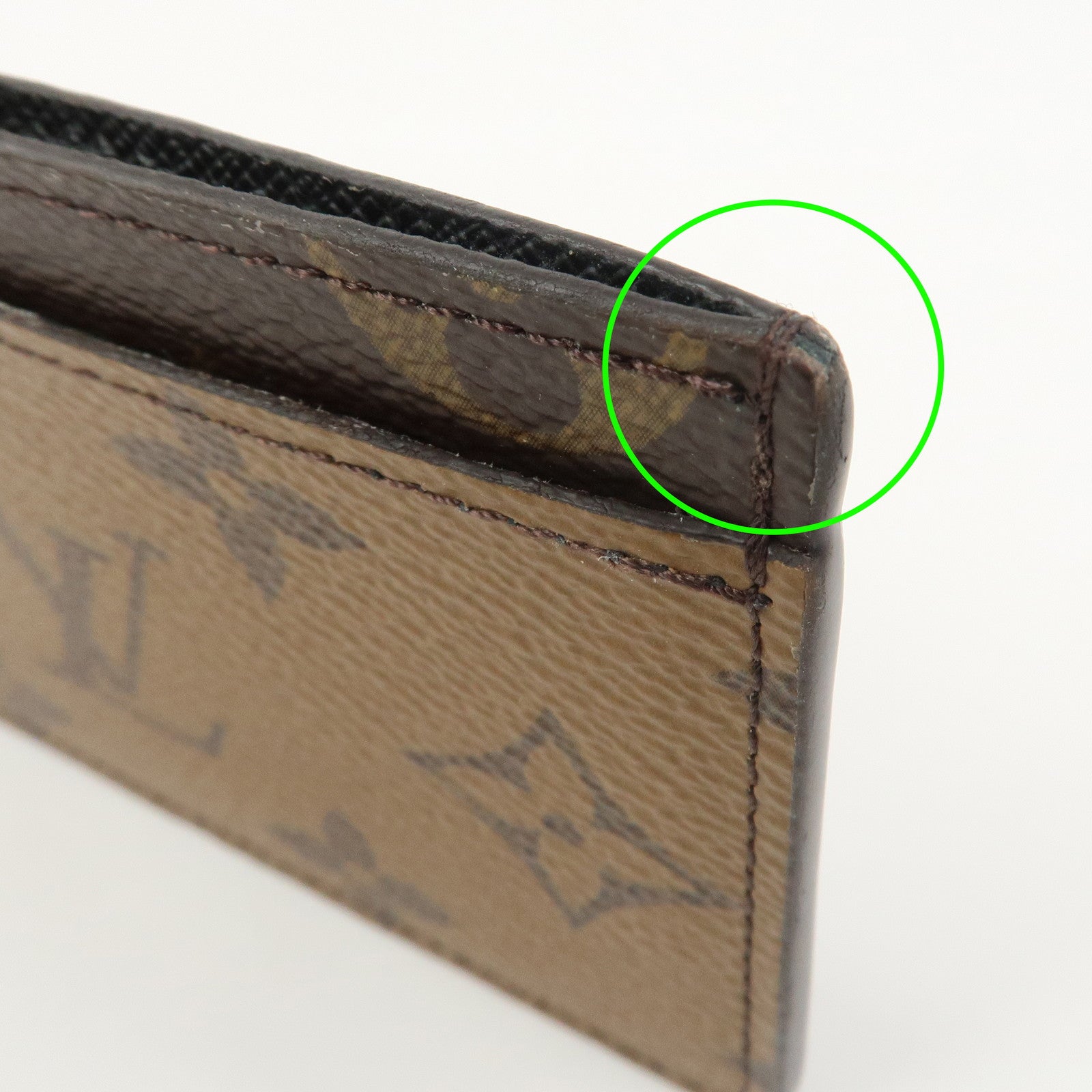 Louis Vuitton Monogram Reverse Porte Cartes Simple Card Case M69161