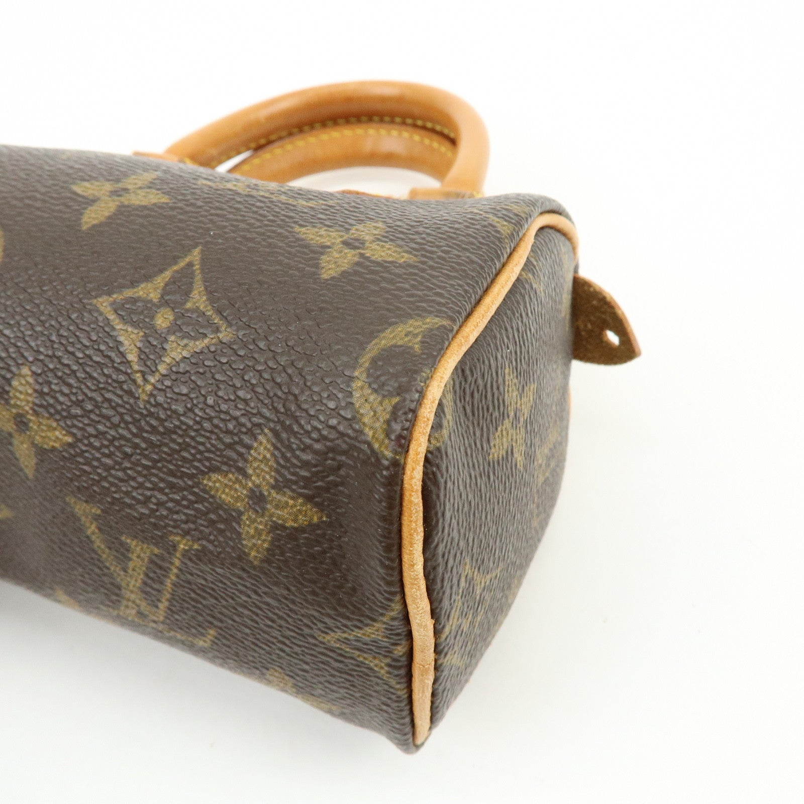 Louis Vuitton Monogram Mini Speedy Hand Bag Brown M41534