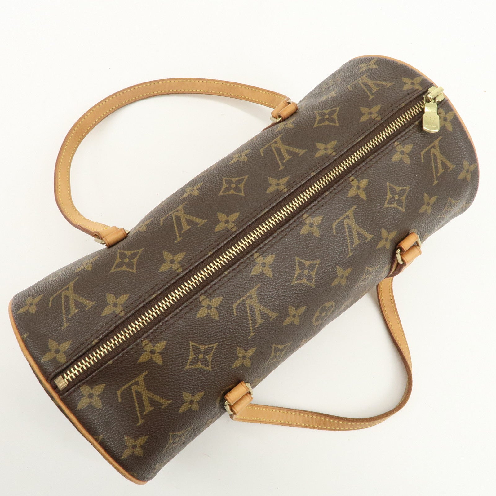 Louis Vuitton Monogram Papillon 30 Hand Bag New Style Brown M51385