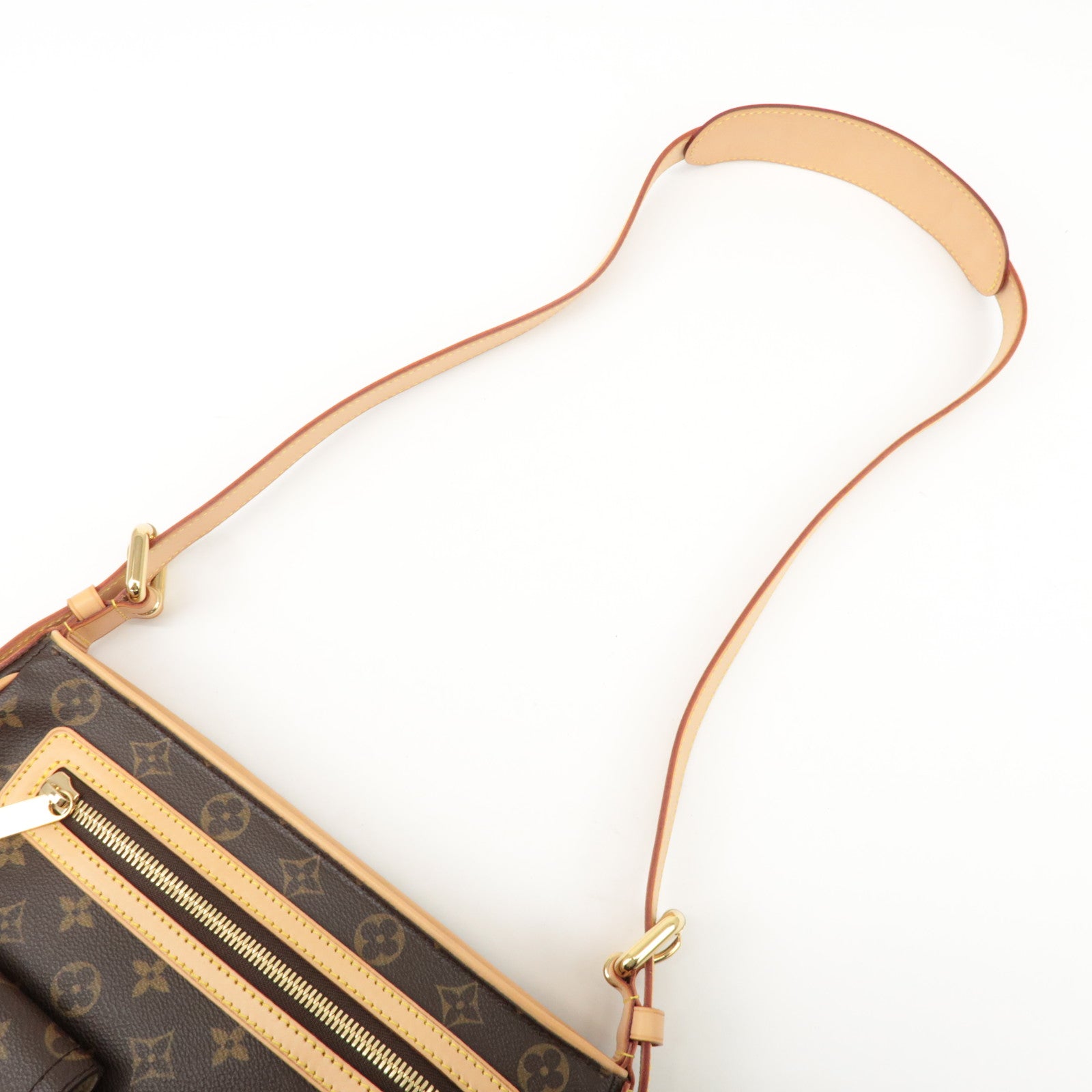 Louis Vuitton Monogram Hudson GM Shoulder Bag Brown M40045 Used