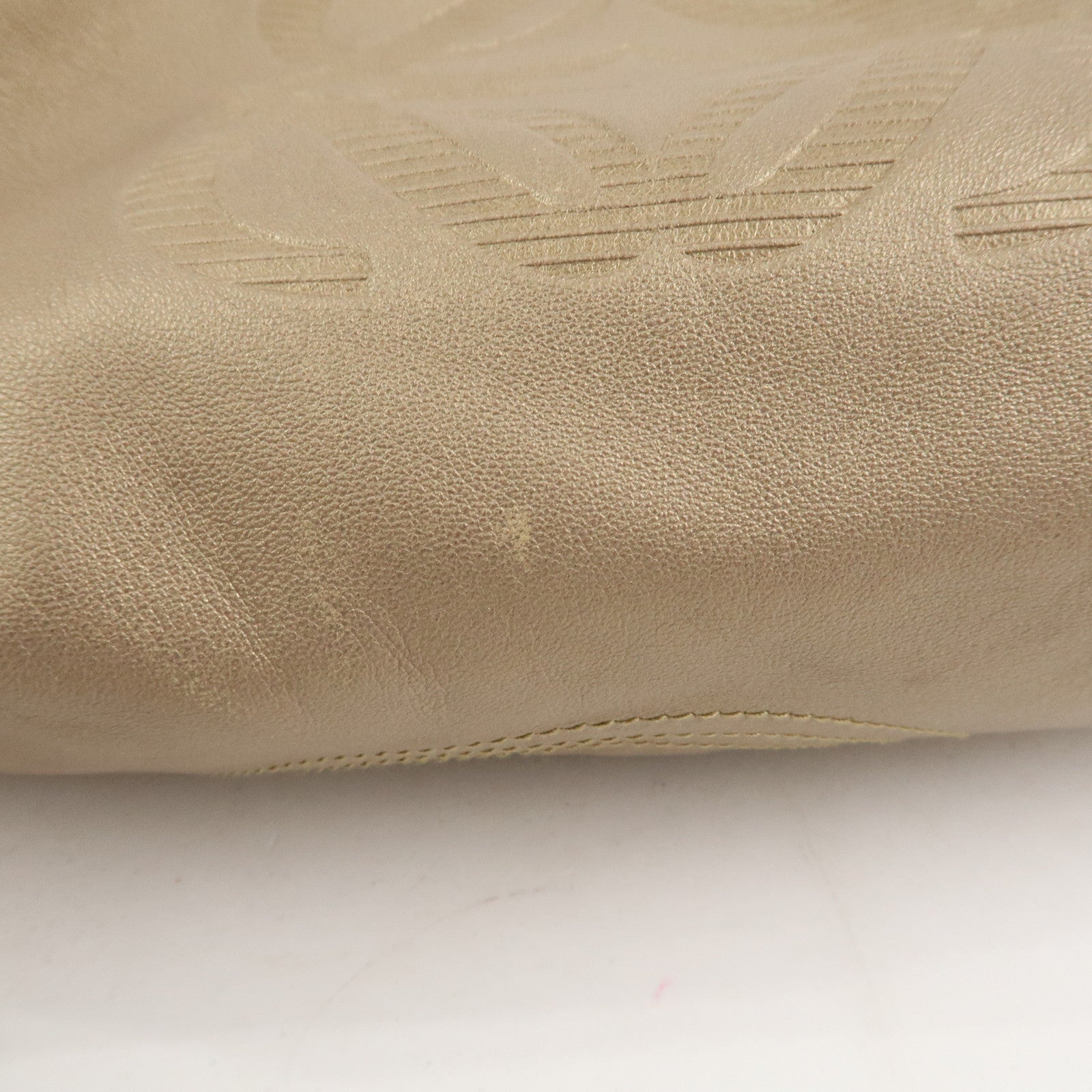 LOEWE Anagram Nappa Aire Leather Hand Bag Shoulder Bag Gold