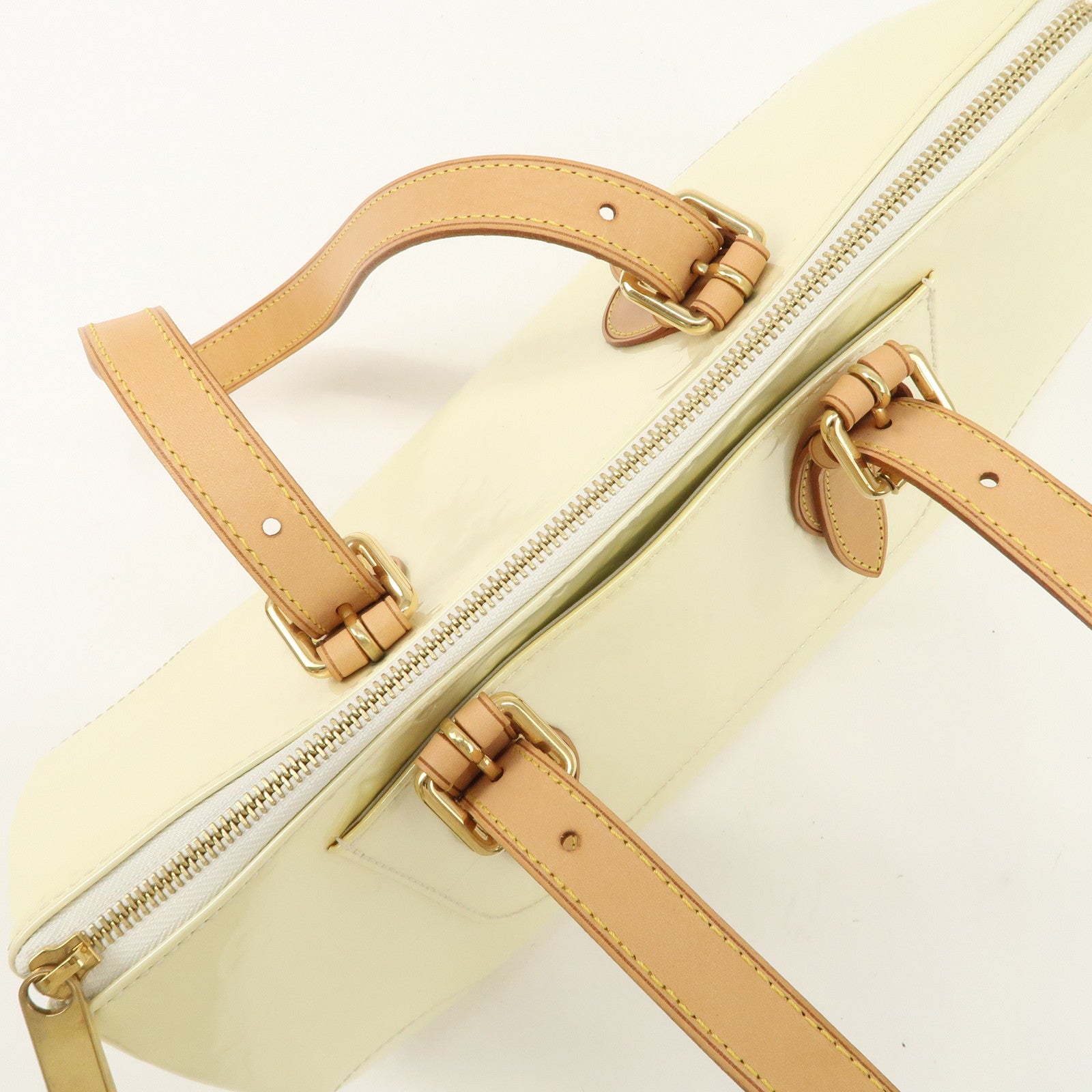 Louis Vuitton Monogram Vernis Rosewood Avenue Hand Bag Perle M93508 Used