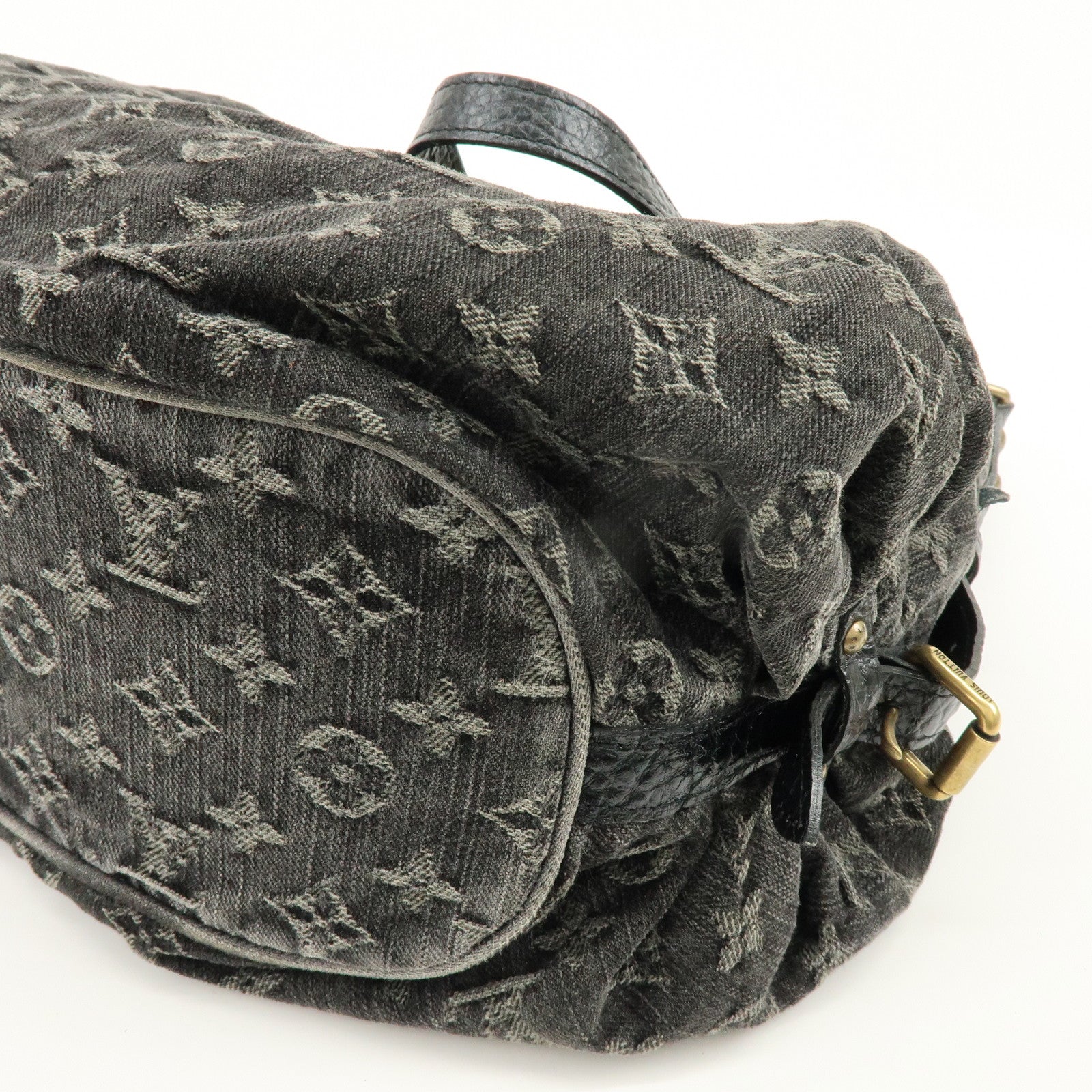 Louis Vuitton Monogram Denim Slightly Shoulder Bag Noir M95835