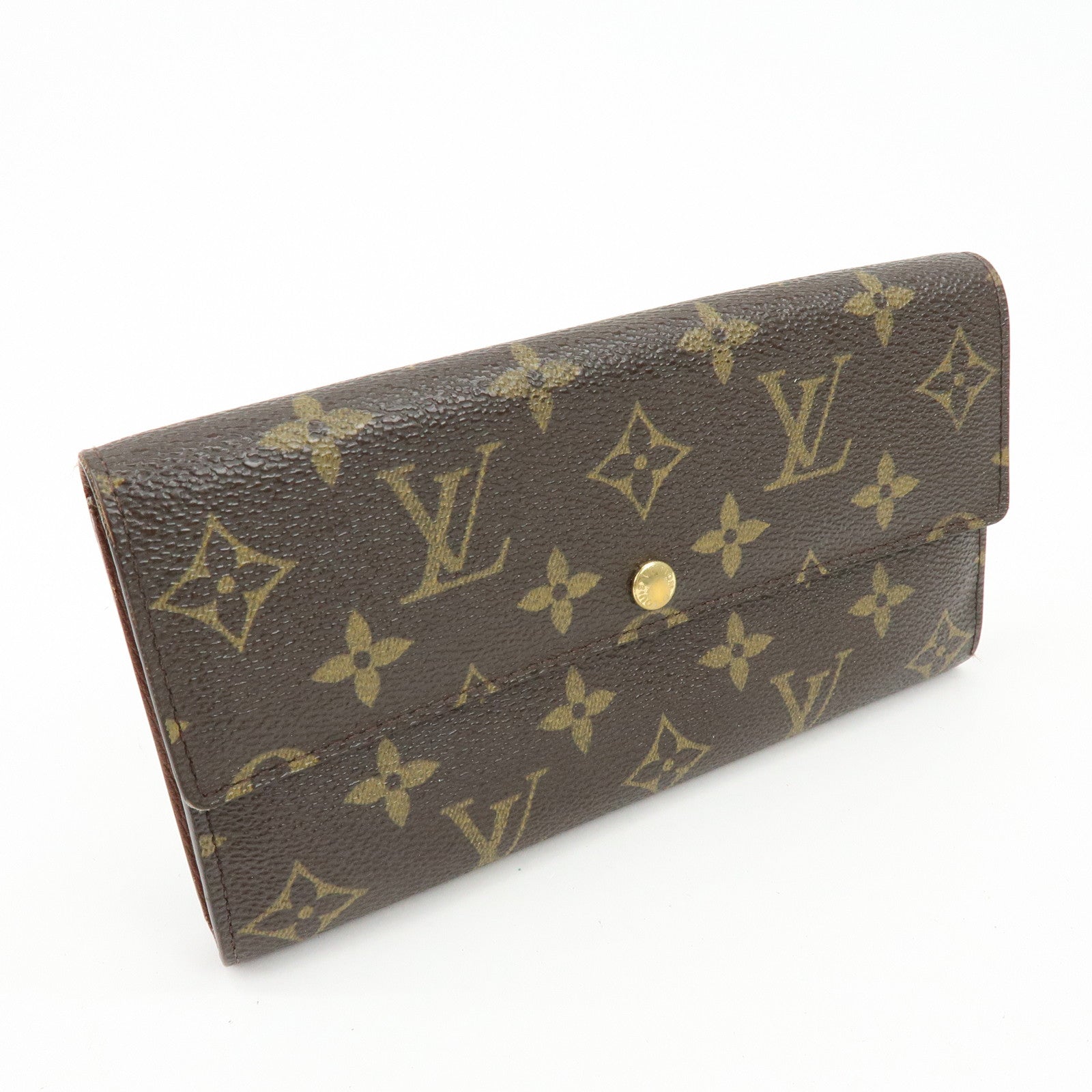Louis Vuitton Monogram Portefeuille Sarah Long Wallet Brown M61734