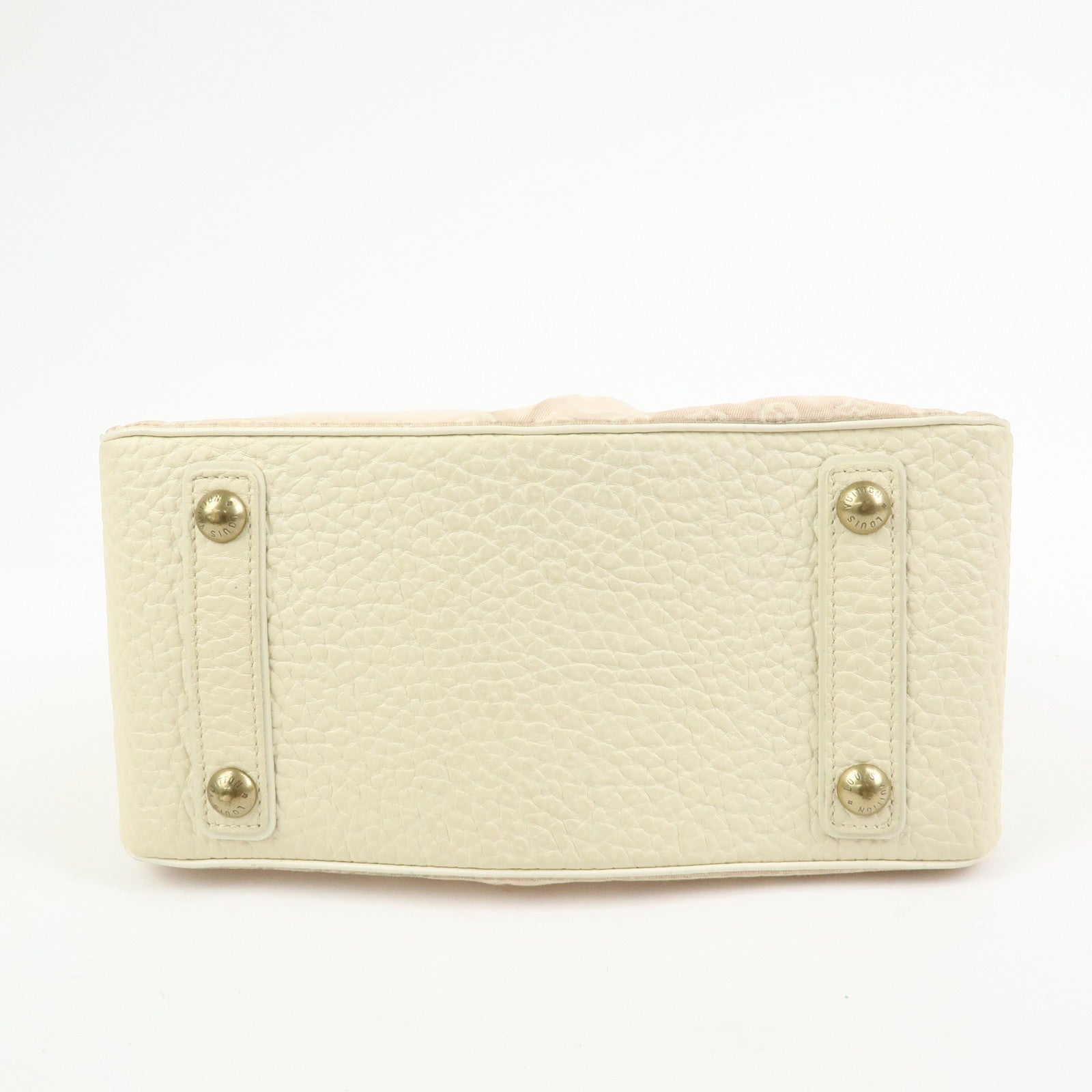 Louis Vuitton Monogram Mini Lin Trapes PM Hand Bag Rose M40062