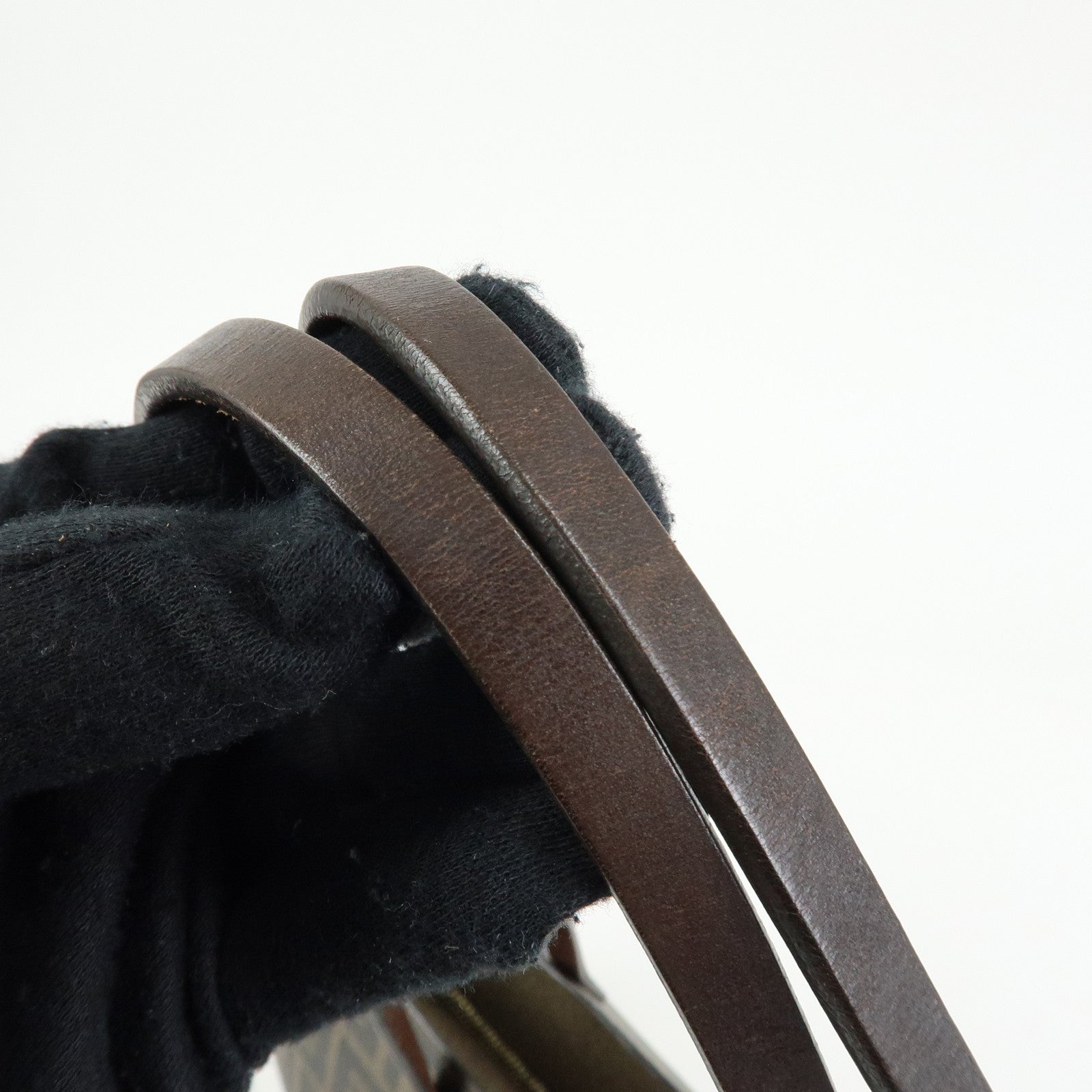 FENDI Zucca Canvas PVC Leather Tote Bag Shoulder Bag Brown 8BH185