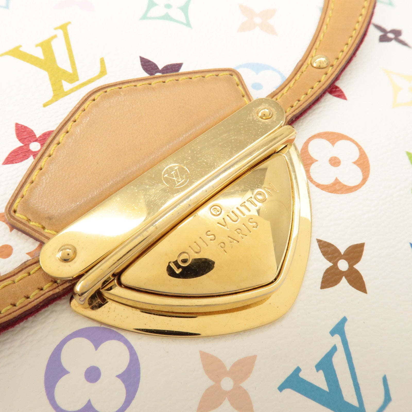 Louis Vuitton Monogram Beverly MM Shoulder Bag Blanc M40203 Used