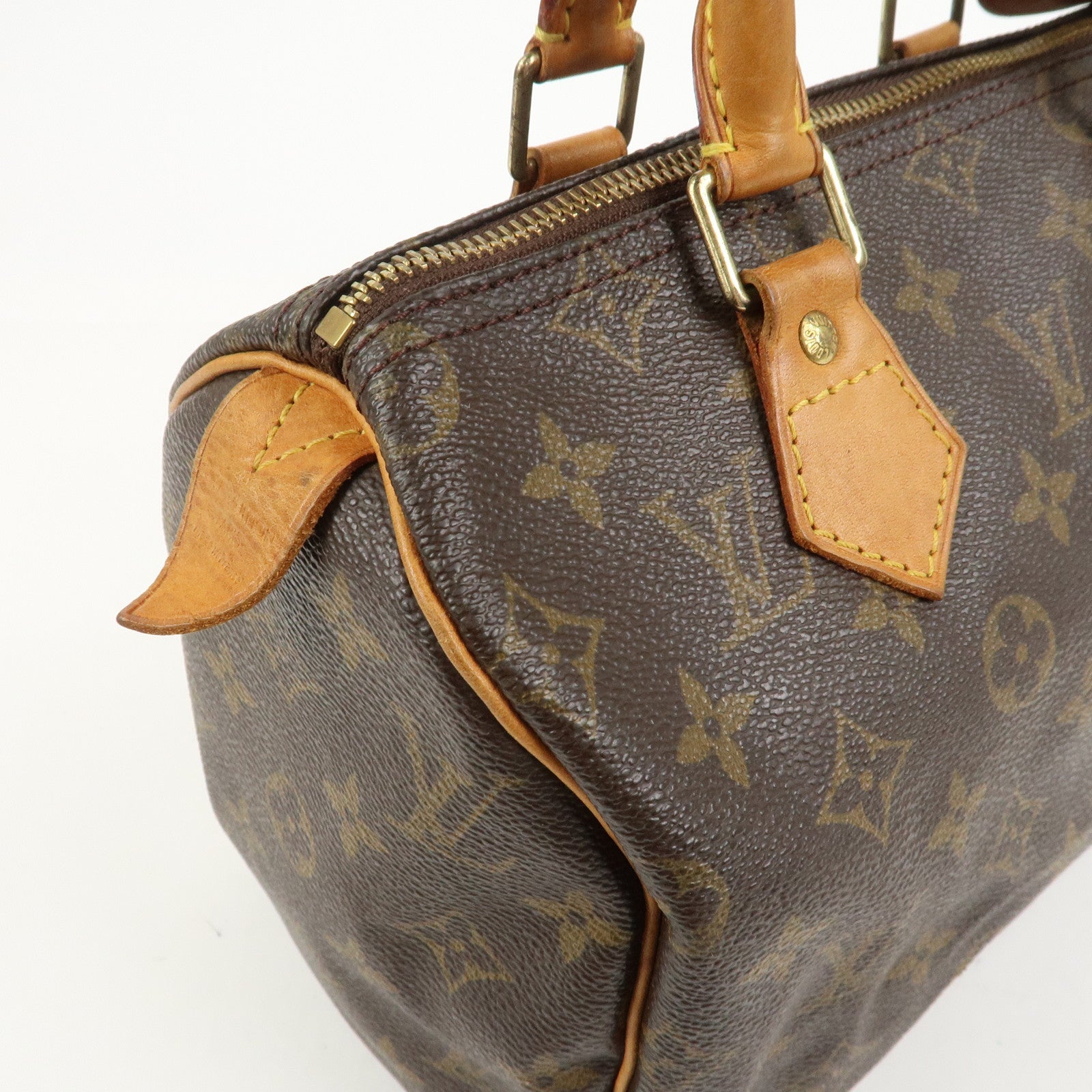 Louis Vuitton Monogram Speedy 25 Boston Bag Hand Bag Brown M41528