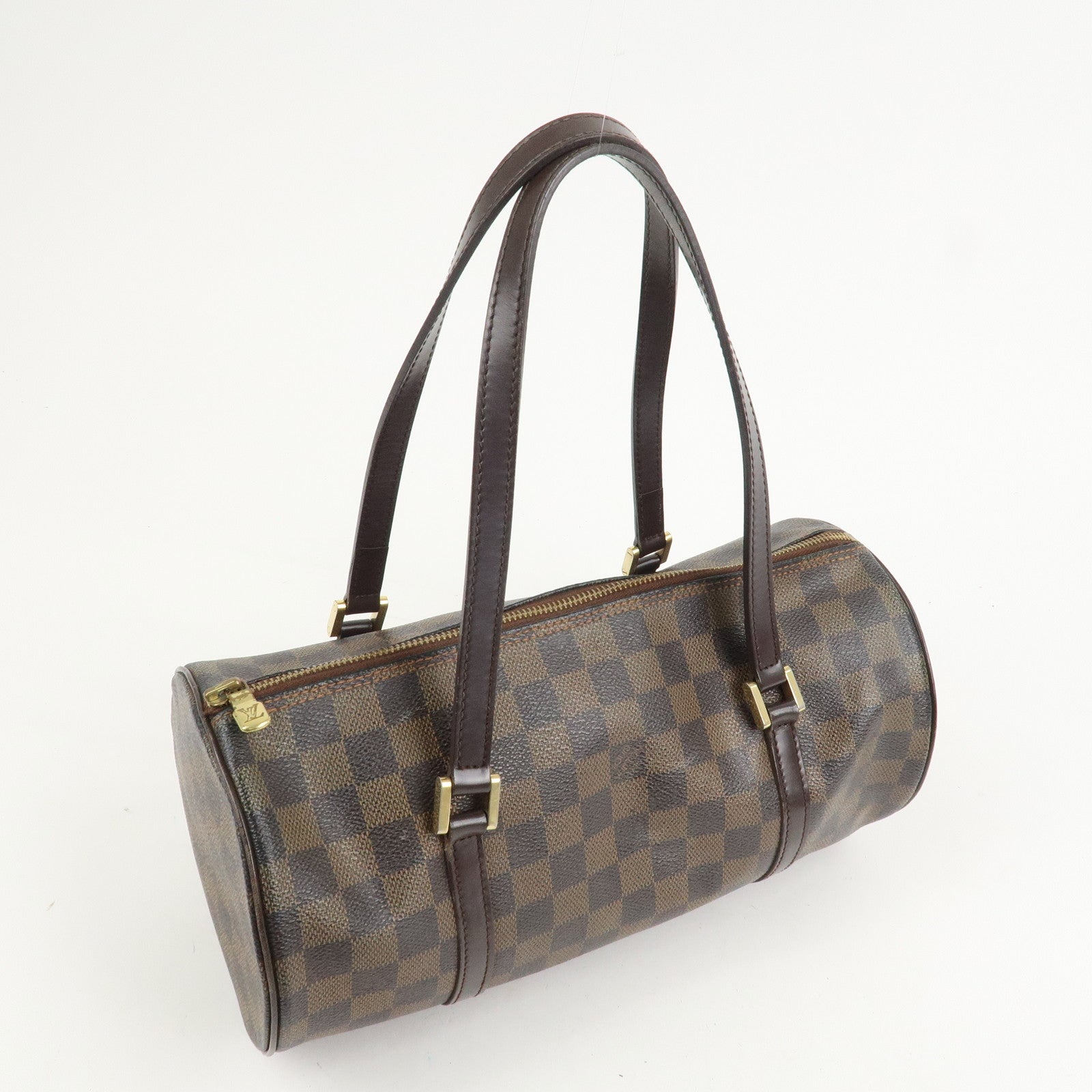 Louis Vuitton Damier Ebene Papillon 30 Hand Bag Brown N51303