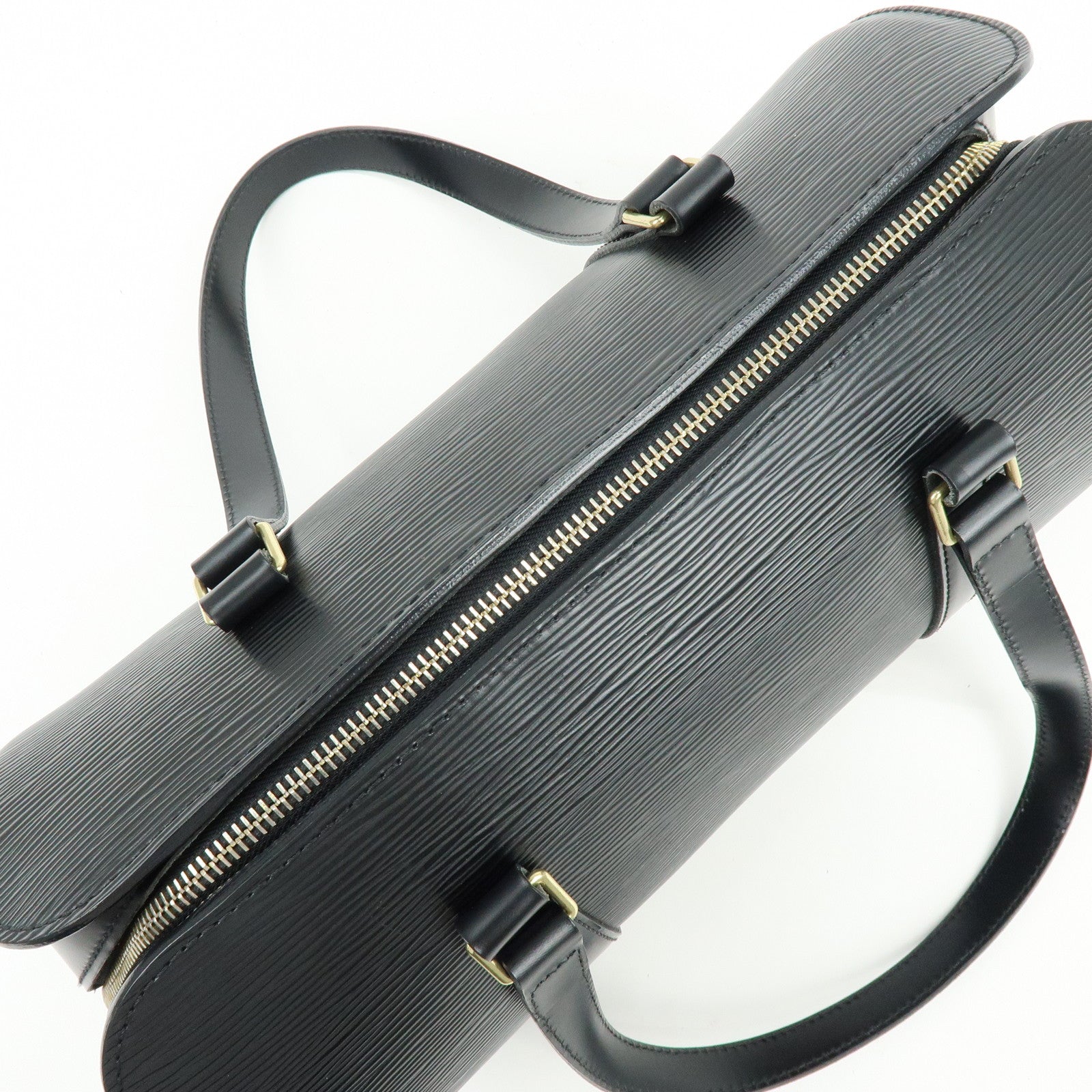 Louis Vuitton Epi Soufflot Shoulder Bag & Pouch Noir M52222