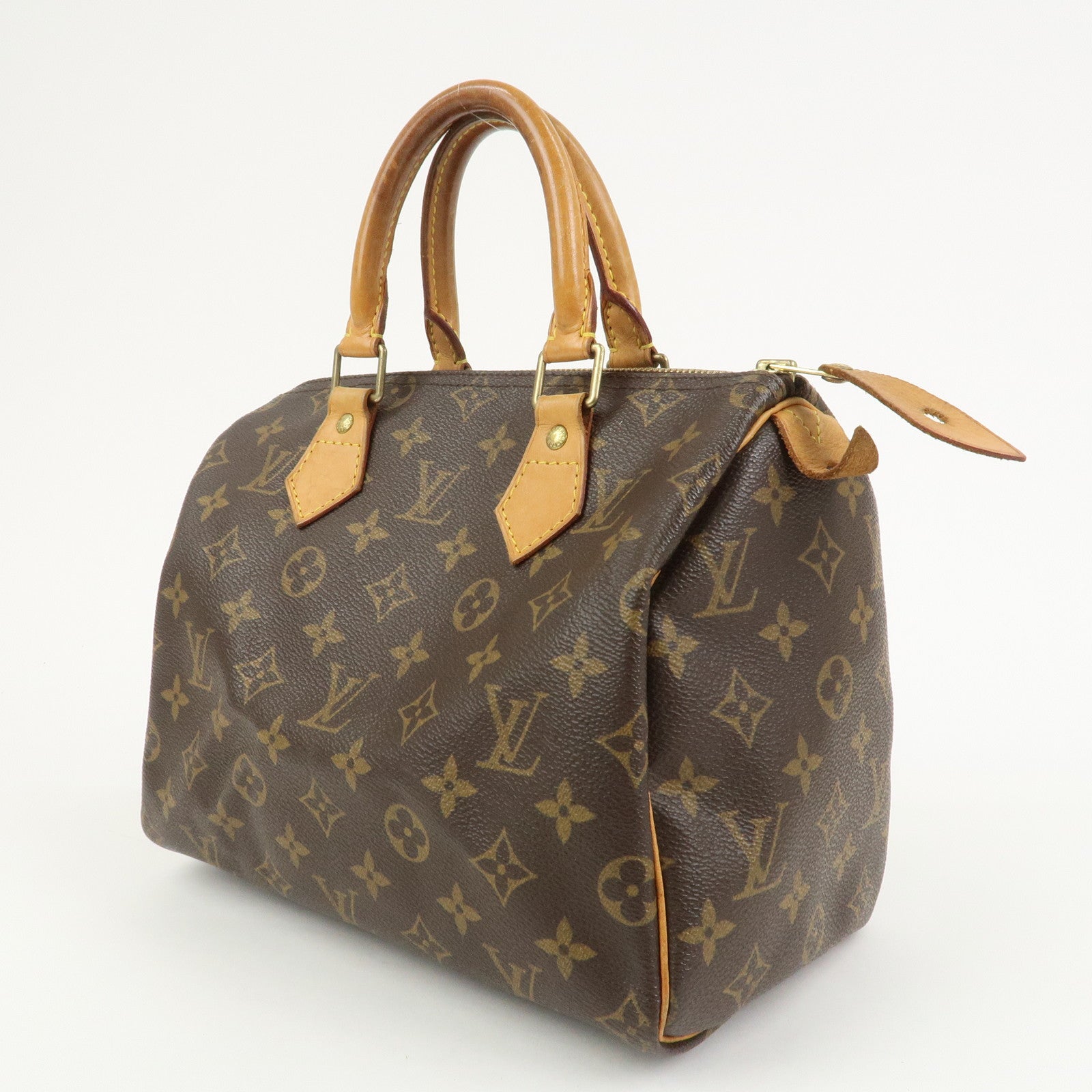 Louis Vuitton Monogram Speedy 25 Boston Bag Hand Bag Brown M41528
