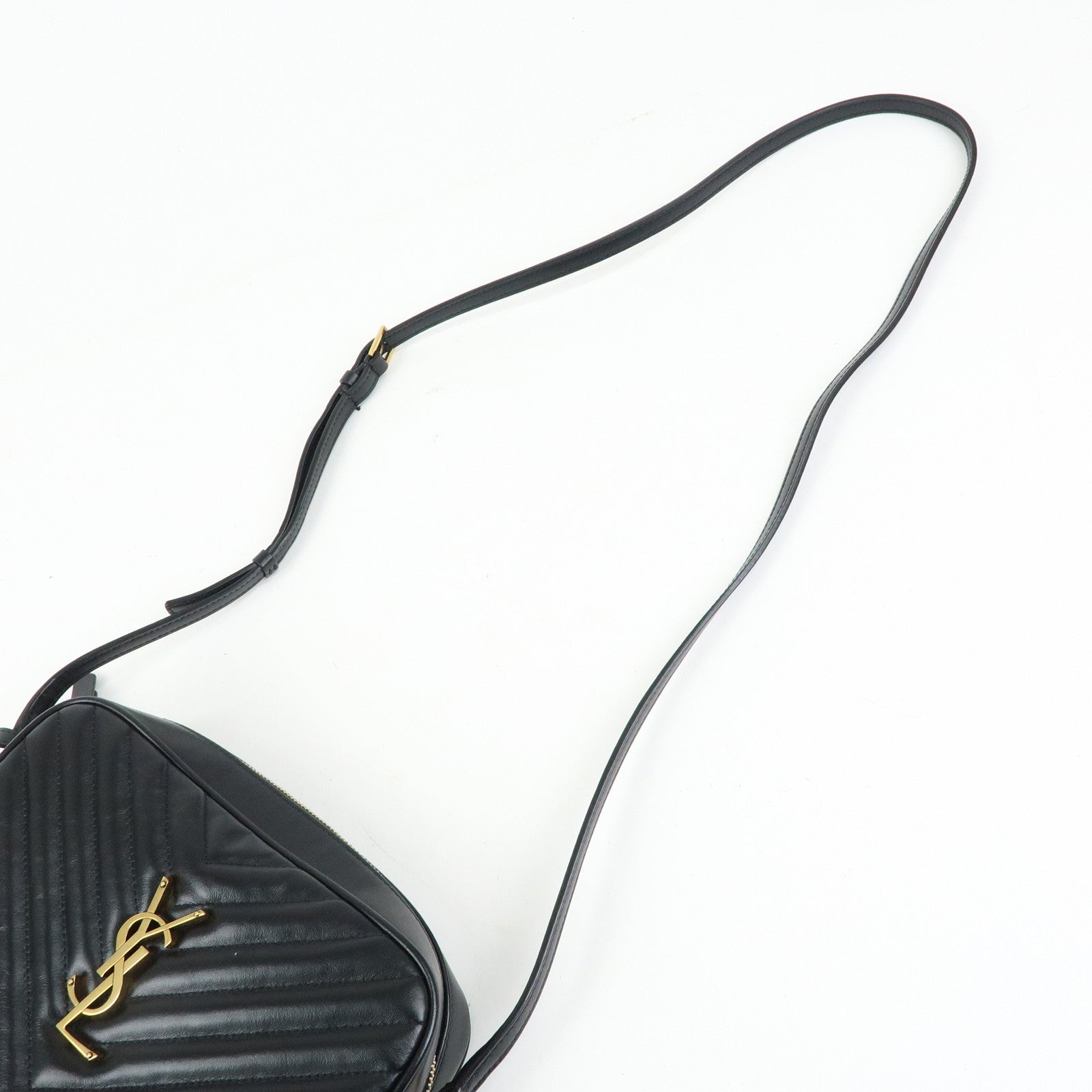 SAINT LAURENT PARIS Cassandra Shoulder Crossbody Bag Black 612544