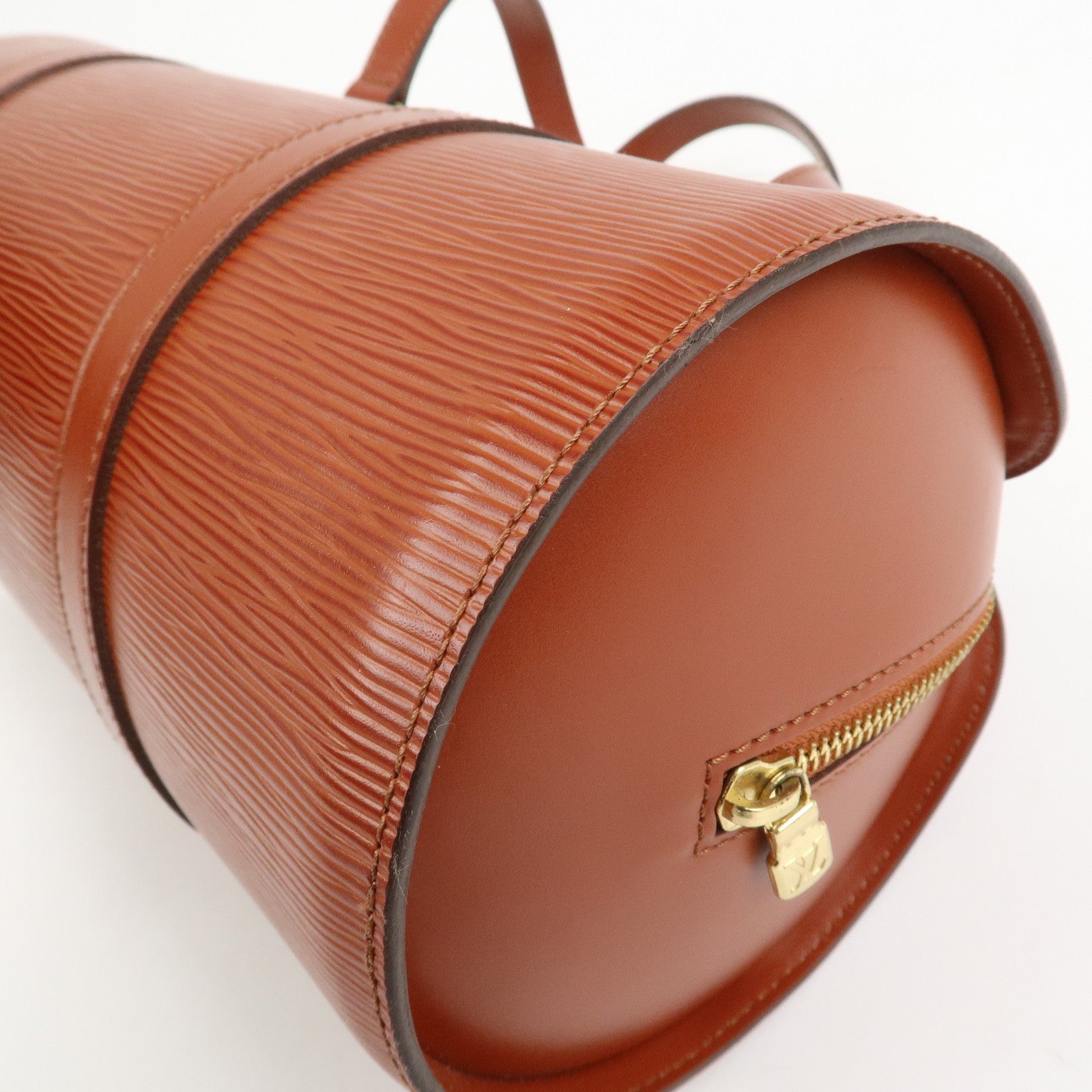 Louis Vuitton Epi Leather Soufflot Hand Bag Kenya Brown M52223